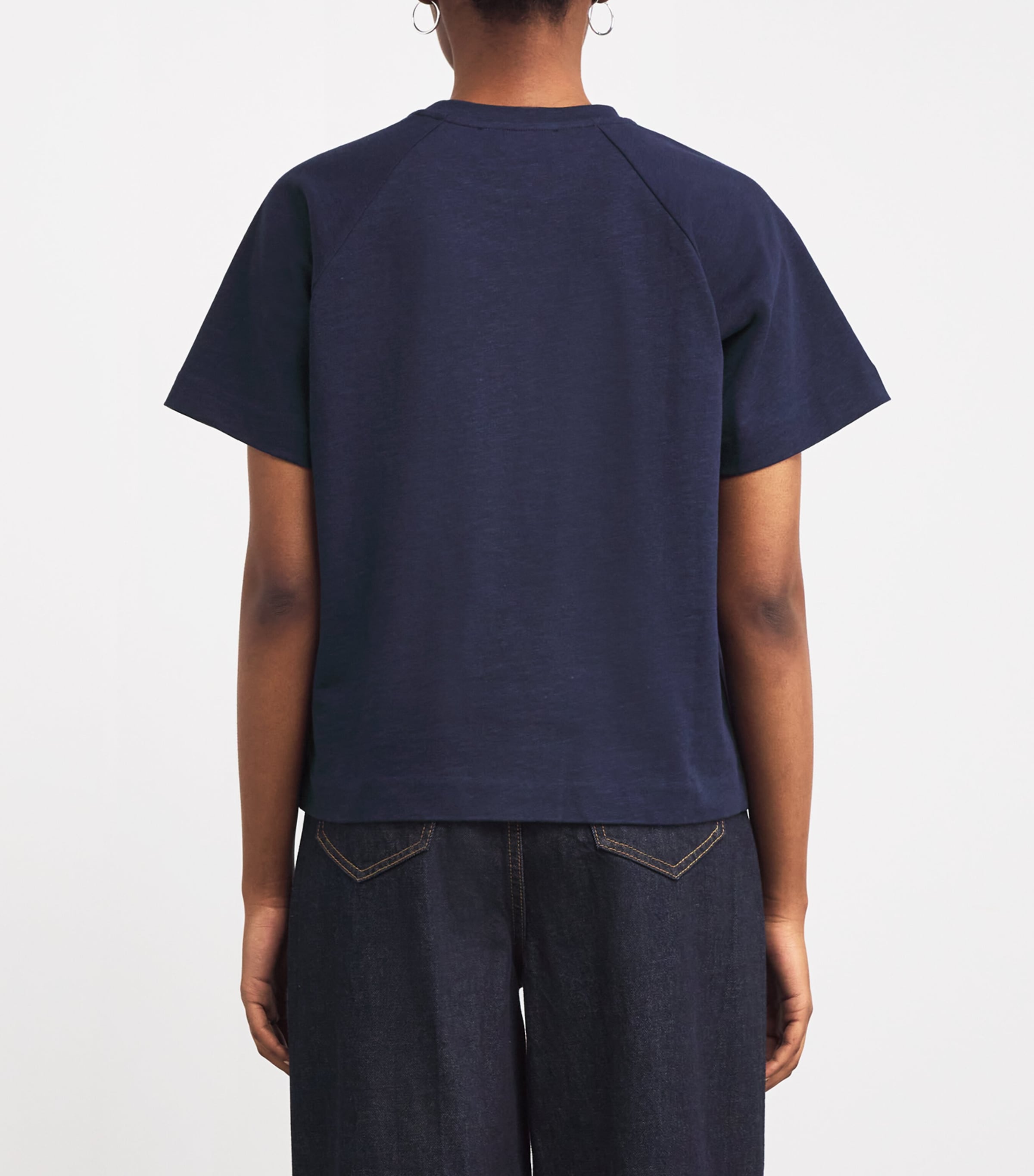 Cotton-Linen Alida T-Shirt MIDNIGHTBLUE Image 4