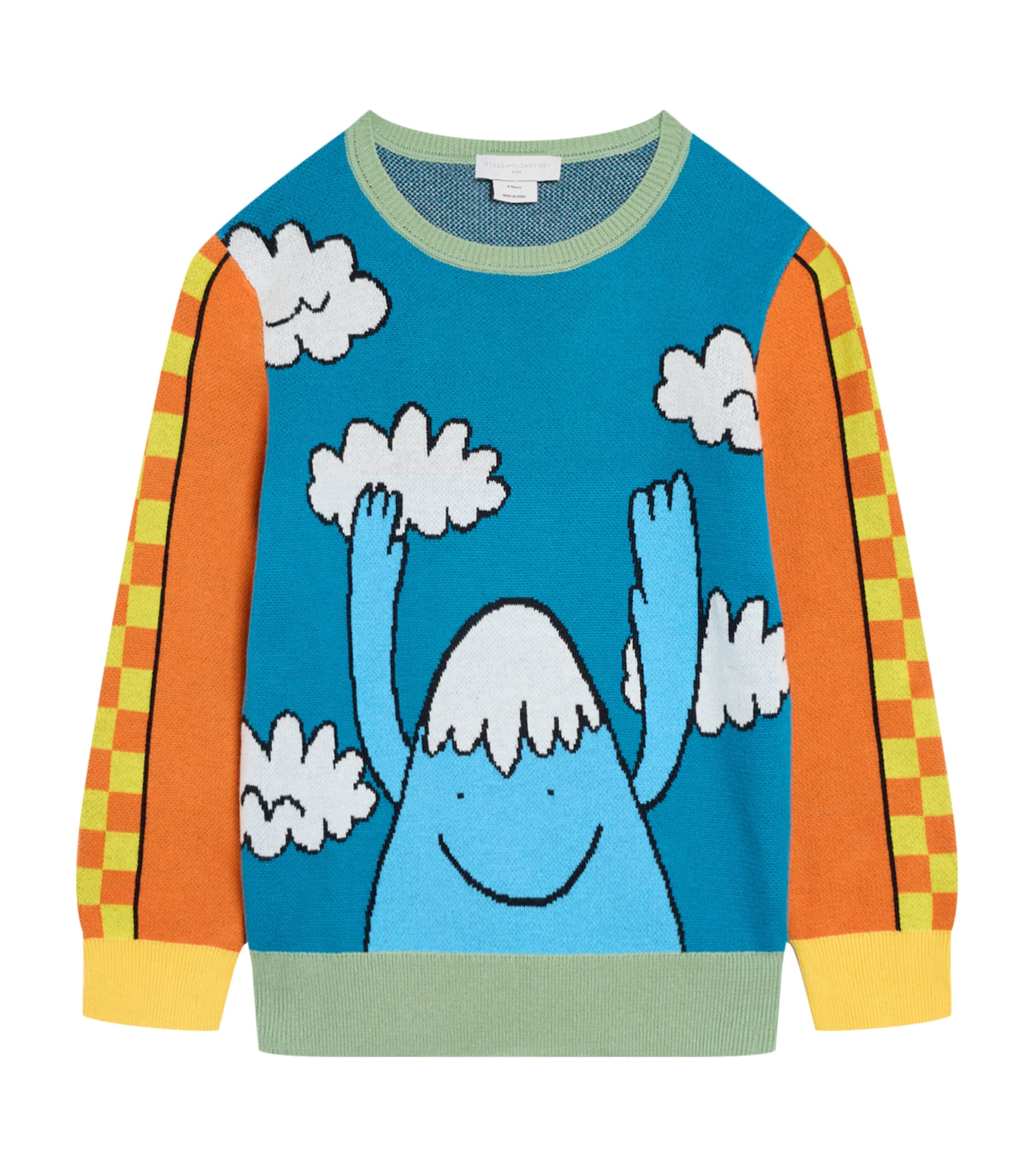 Stella Mccartney Printed Cotton Sweater In Multi