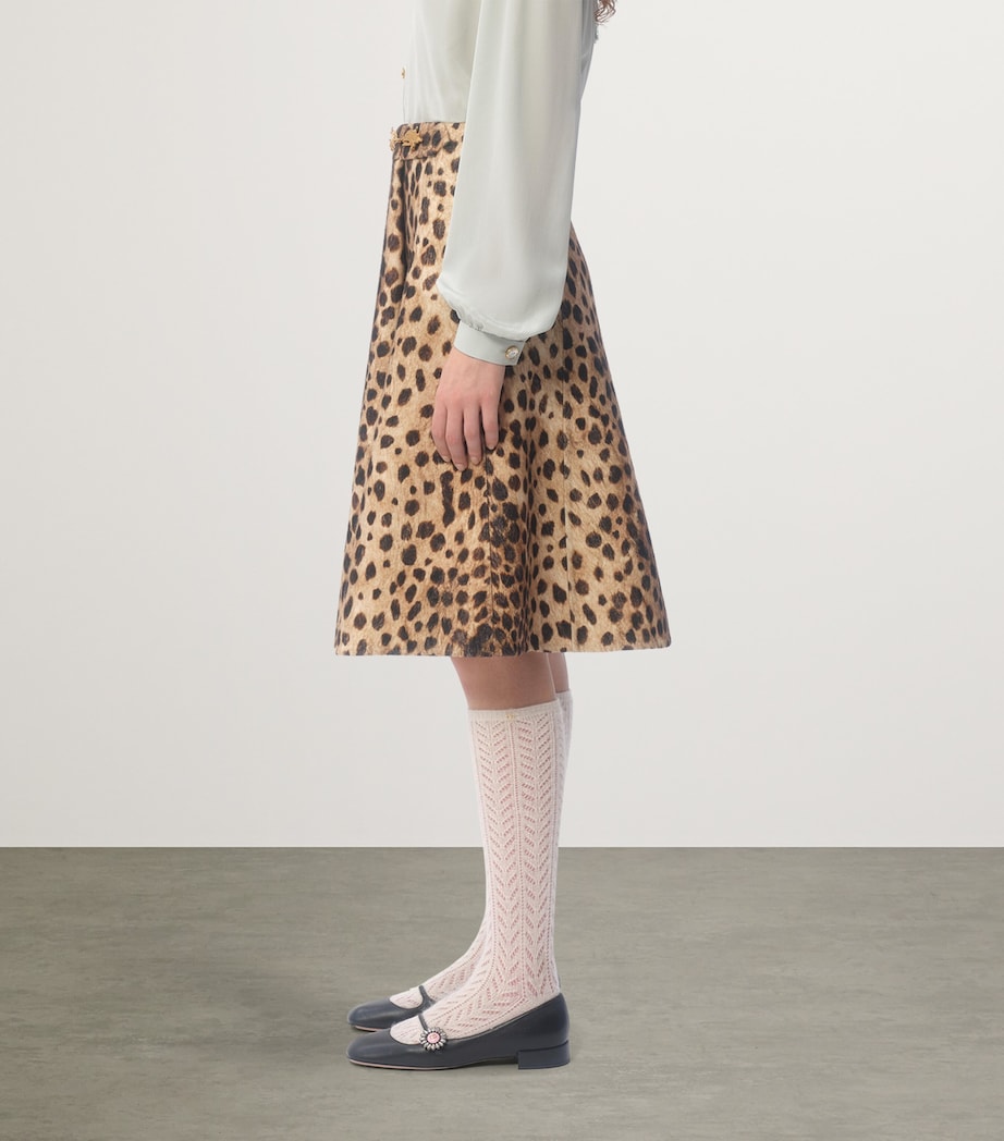 Wool Printed Mini Skirt AN2 Image 8