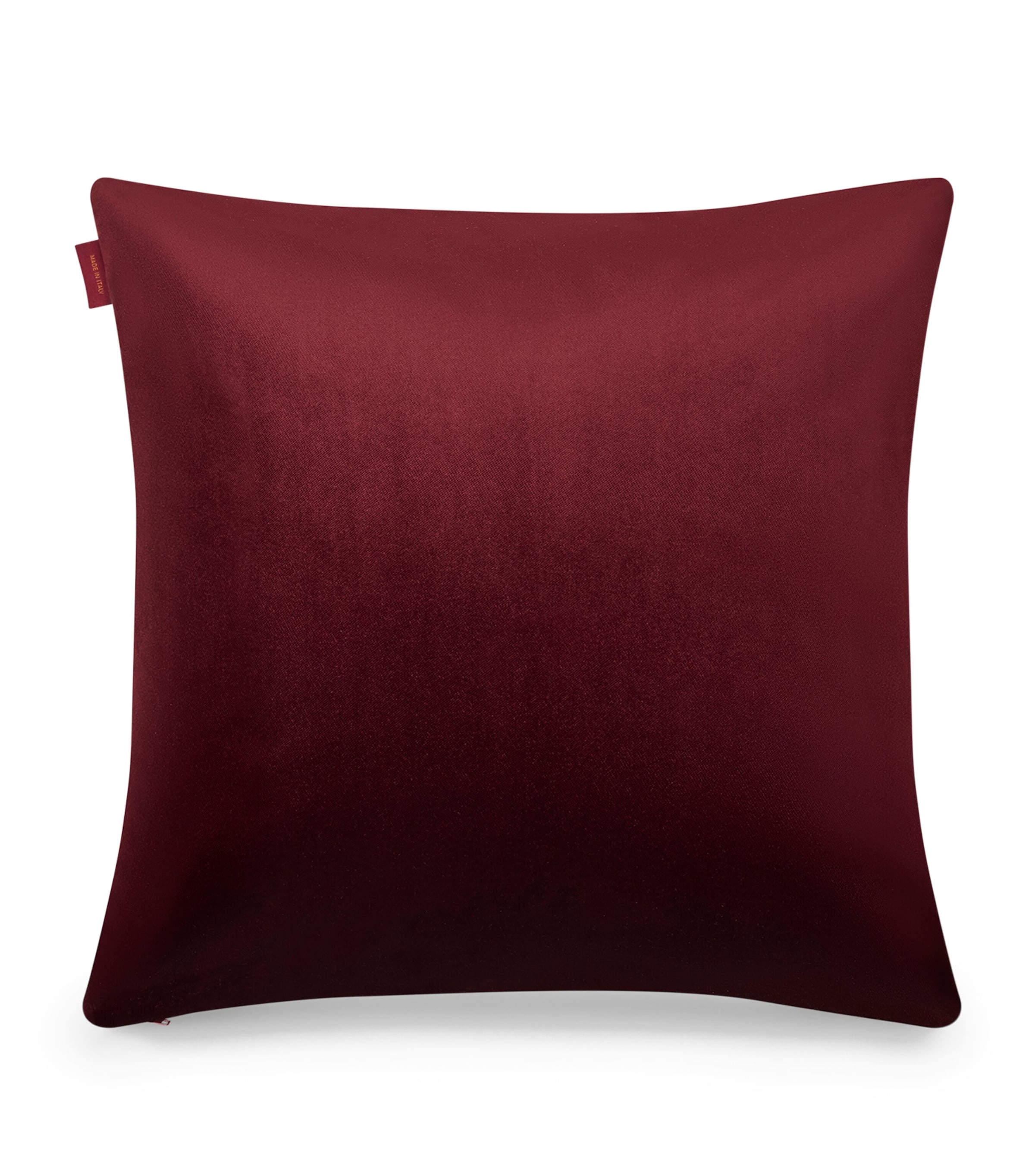 Cotton Velvet Embroidered Kiri Cushion (45cm x 45cm) BROWN Image 2