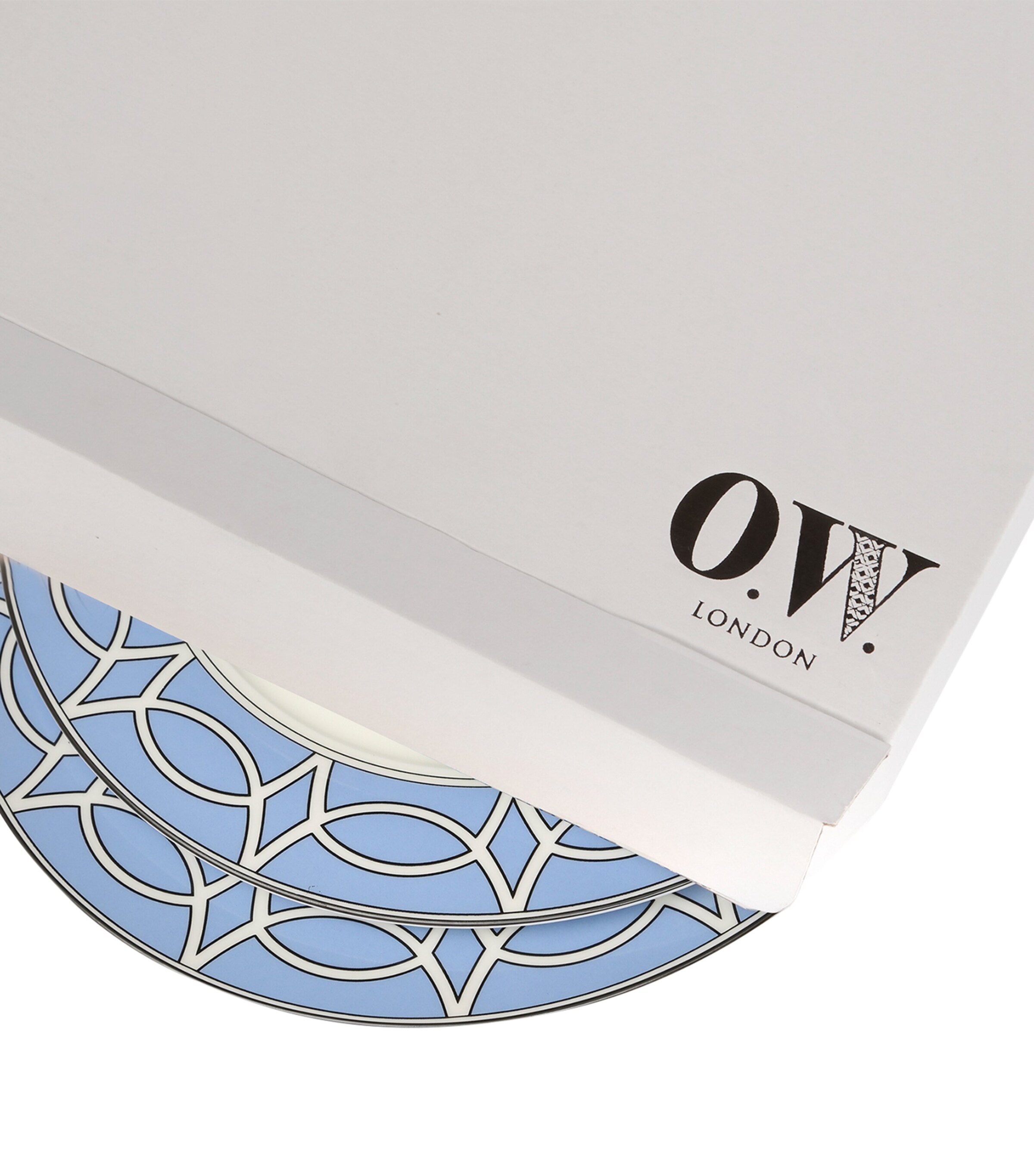 Set of 2 Loop Dessert Plates (21cm) BLUE Image 7