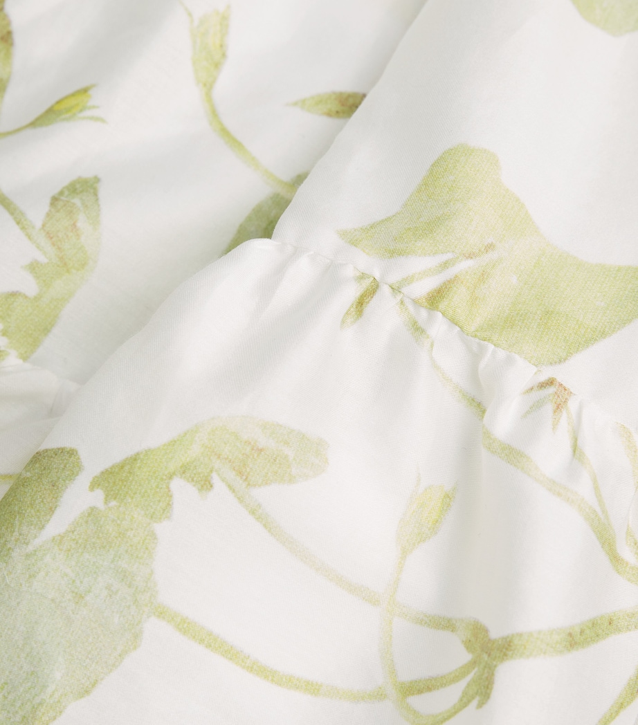 Cotton Printed Maxi Dress LILYPAD VINE WHITE Image 5