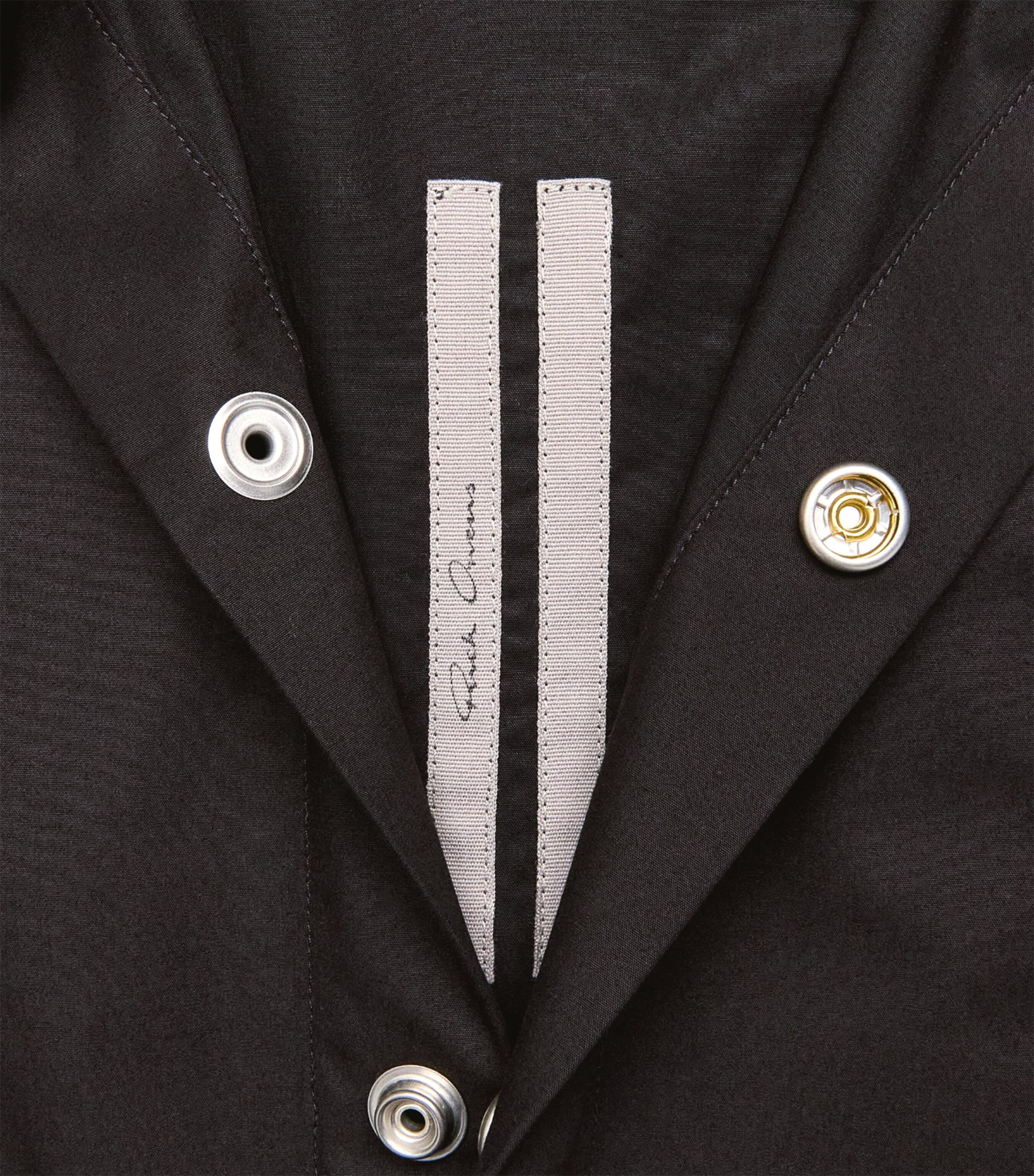 Rick Owens Mens Cotton Fog Overshirt Black Image 6