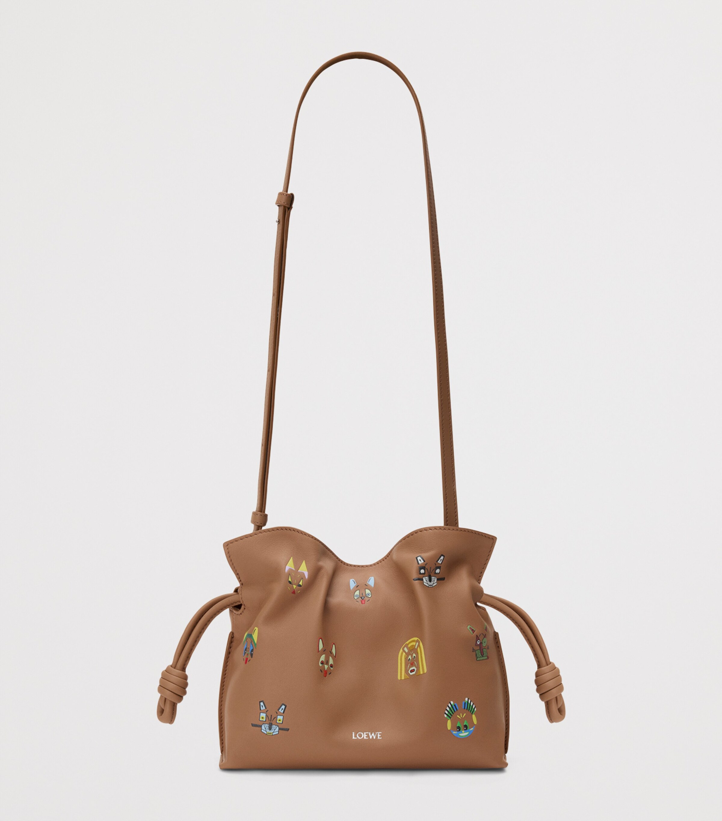 x Louis Wain Mini Leather Flamenco Purse MOCHA Image 5