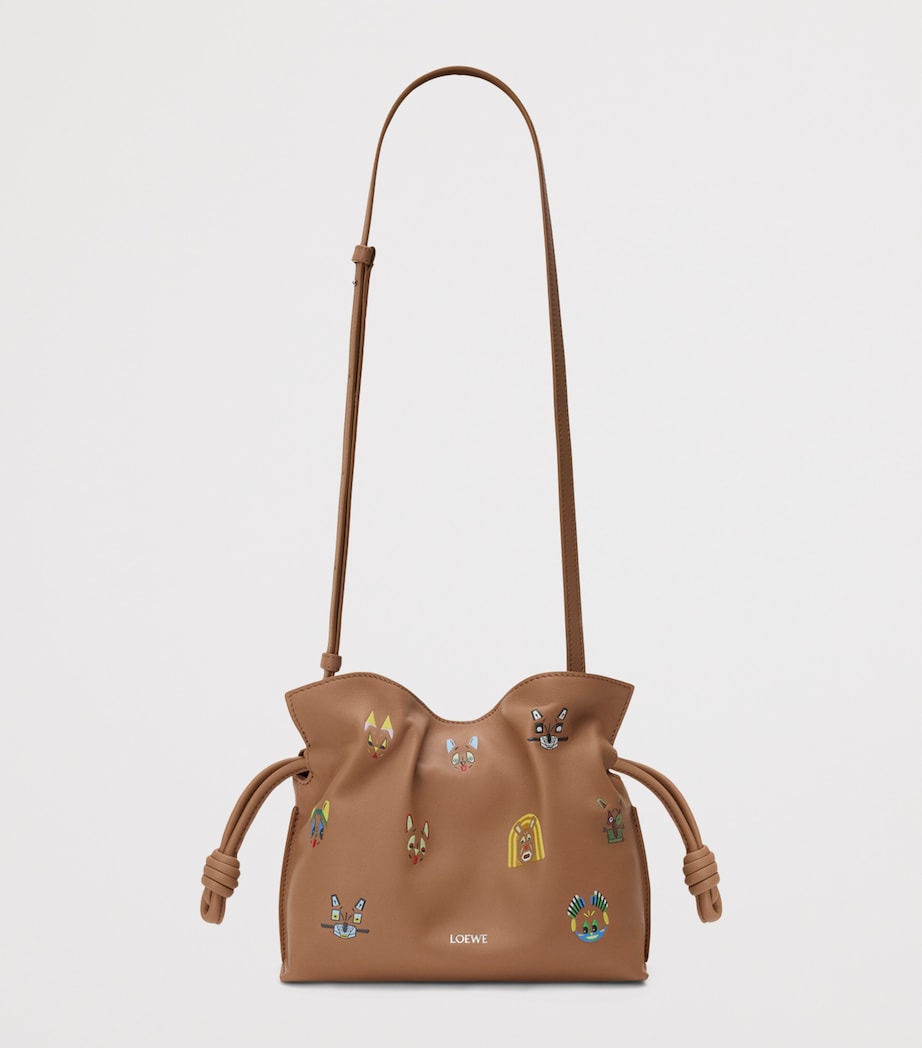 x Louis Wain Mini Leather Flamenco Purse MOCHA Image 5