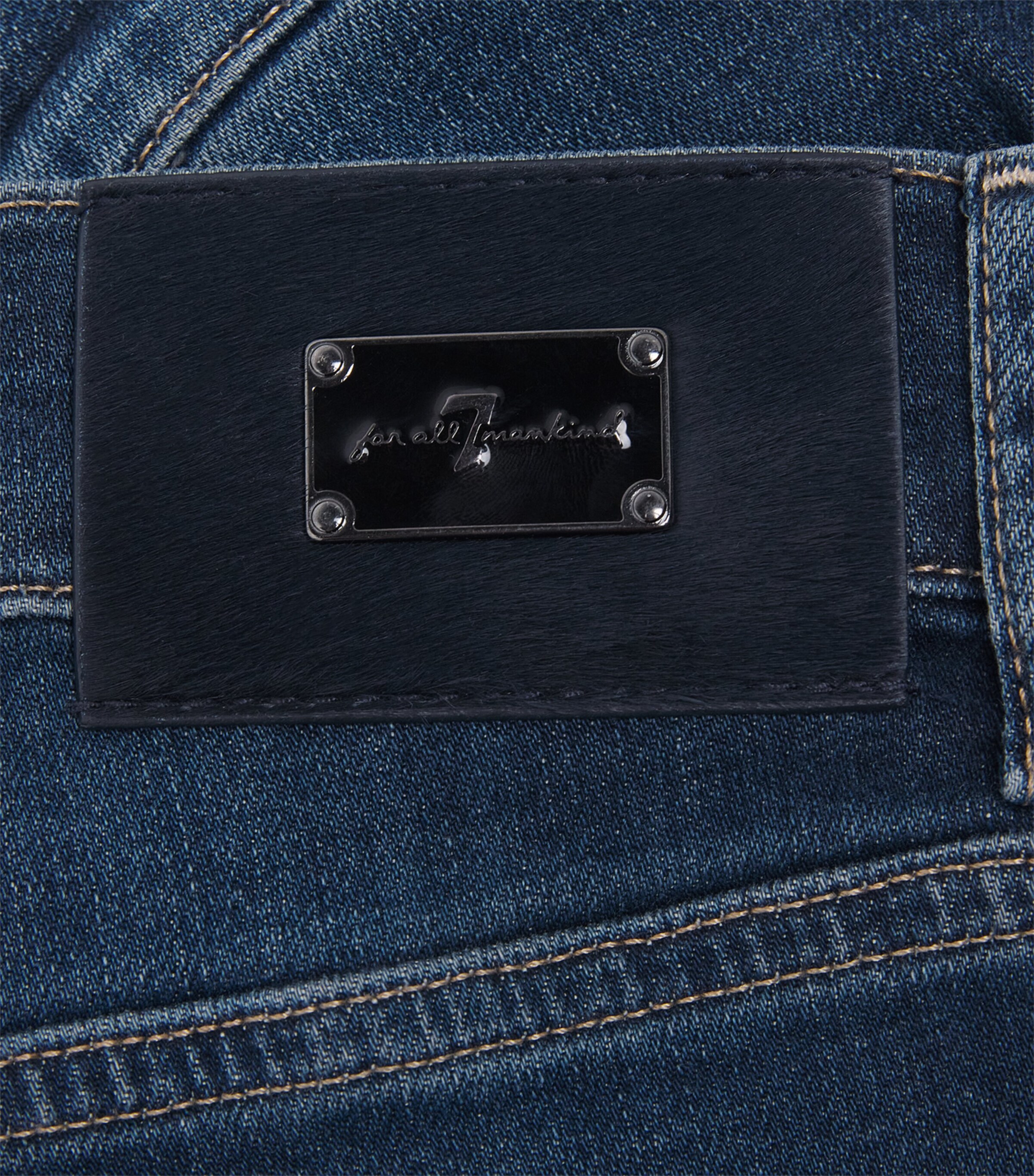 7 For All Mankind Mens Slimmy Jeans Dark Blue Image 6