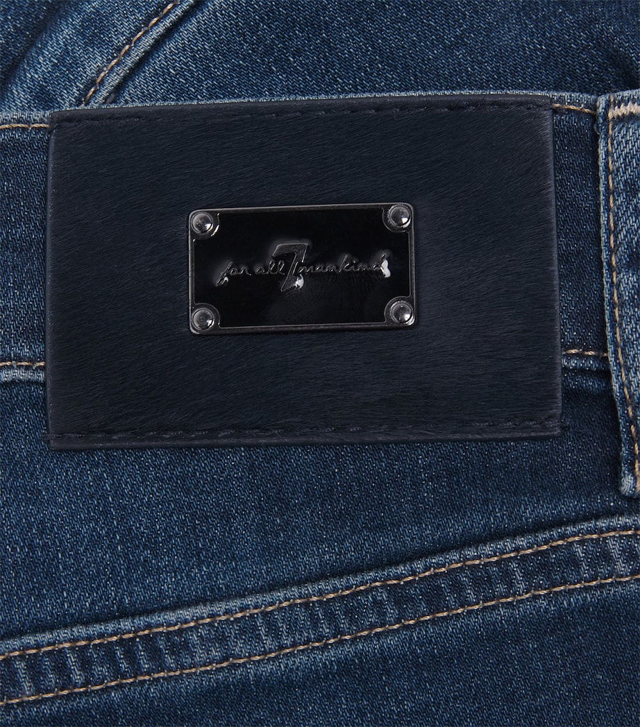7 For All Mankind Mens Slimmy Jeans Dark Blue Image 6