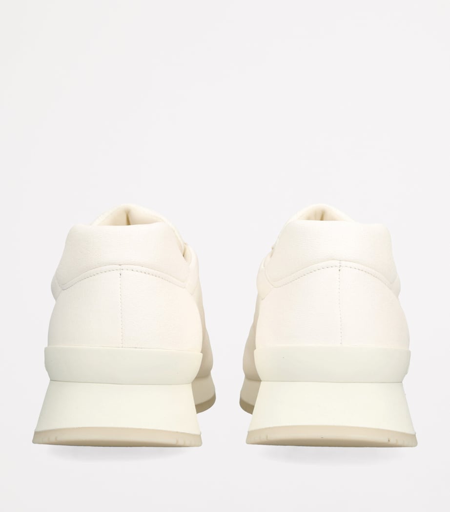 Leather Livingston Slip-On Sneakers CREAM Image 2