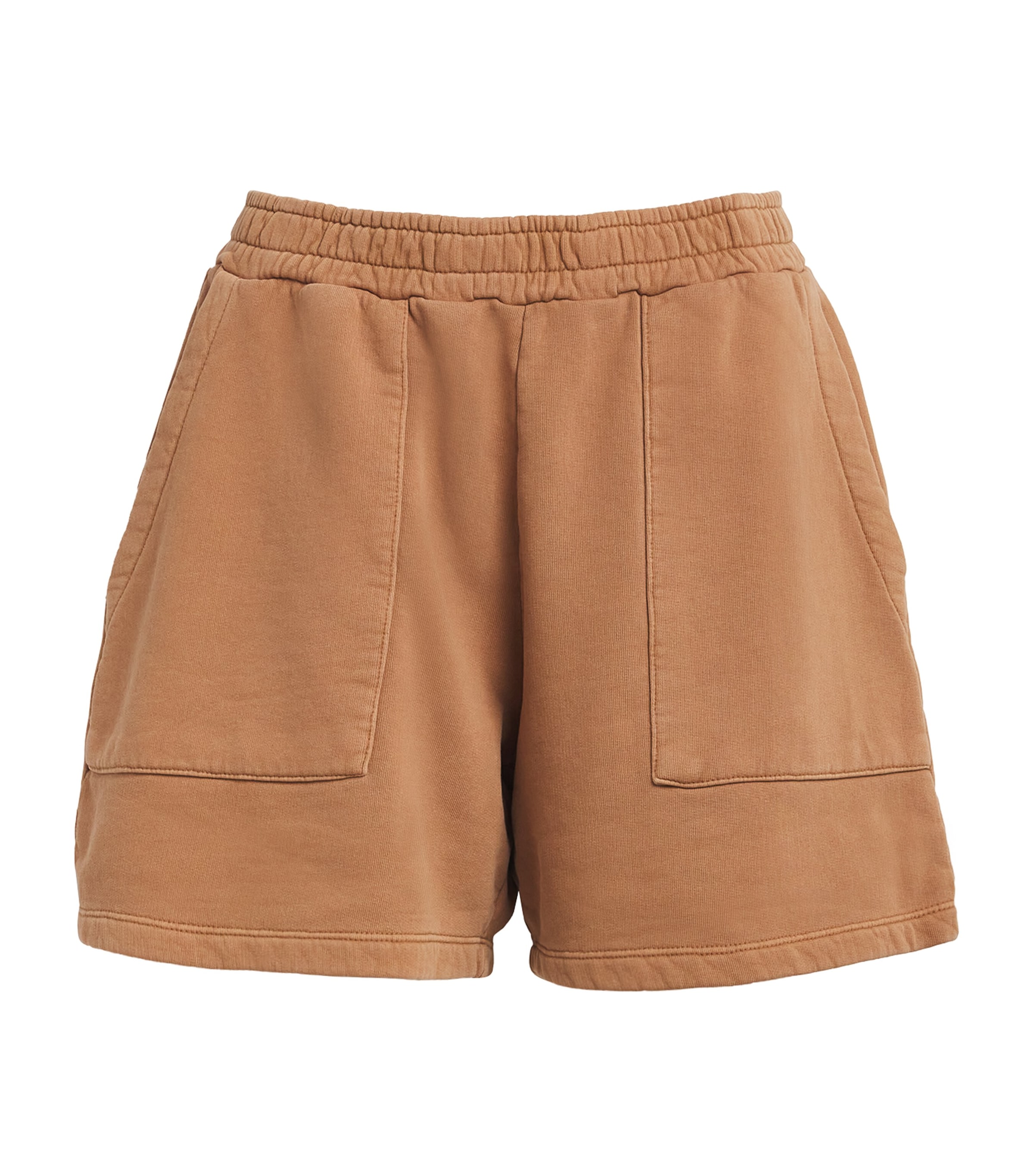 The Upside Tecopa Darcy Cotton Shorts In Brown