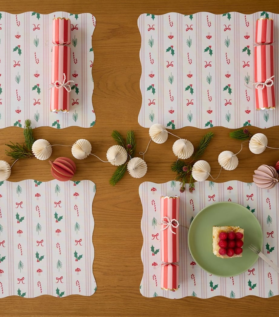 Chilewich x Meri Meri Festive Icon Stripes Placemat (34cm x 47cm) MULTI Image 3