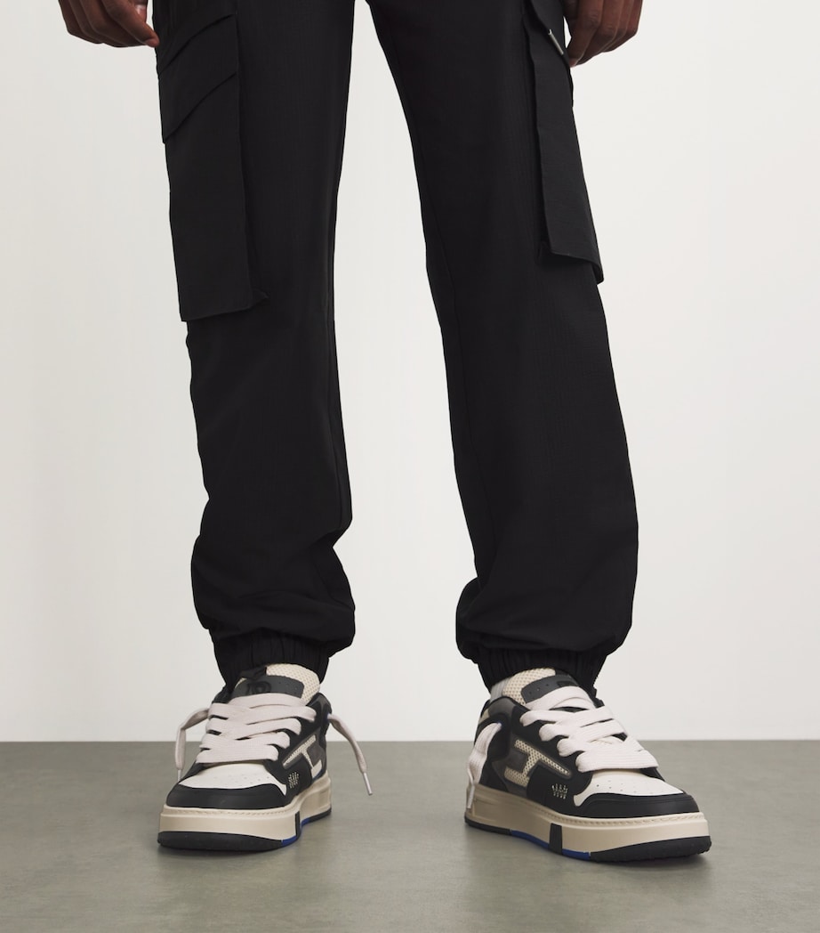 Leather Reptor Low-Top Sneakers BLACK/VINTAGE WHITE Image 6