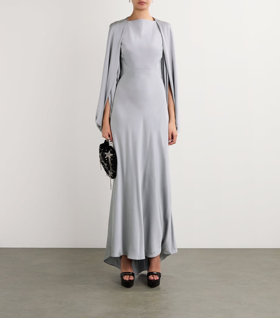 Roksanda Grey Silk Kami Maxi Dress | Harrods US Roksanda Grey Silk Kami Maxi Dress | Harrods US