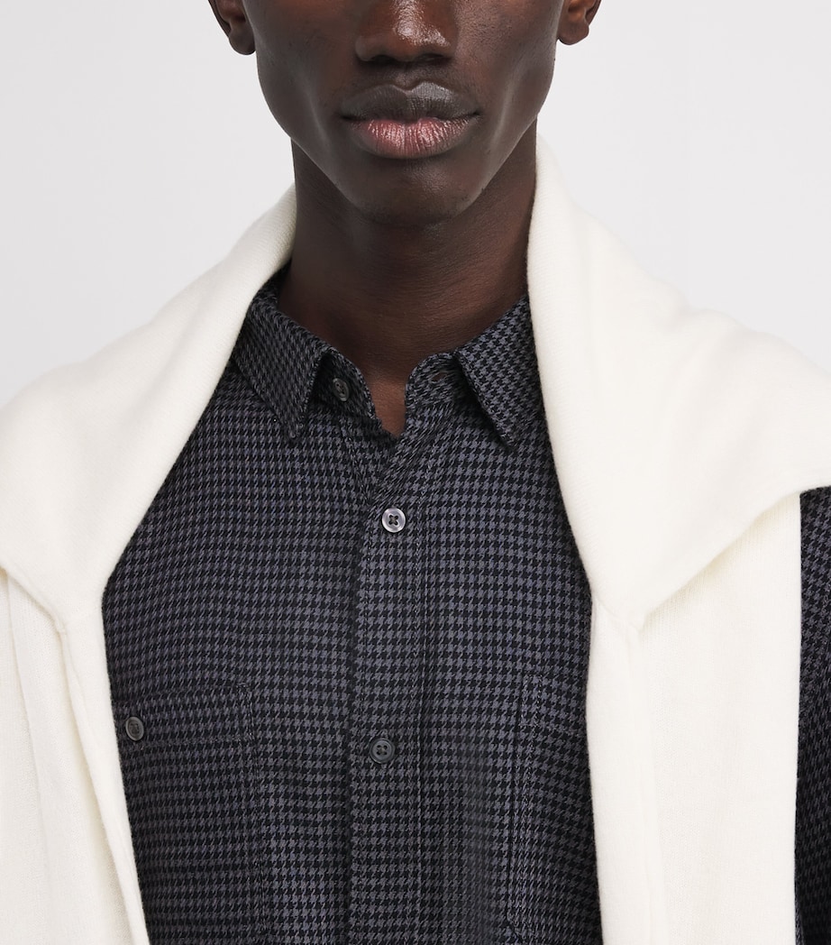 Cotton-Blend Check Everett Shirt DARK NAVY / BLUE ASH Image 6