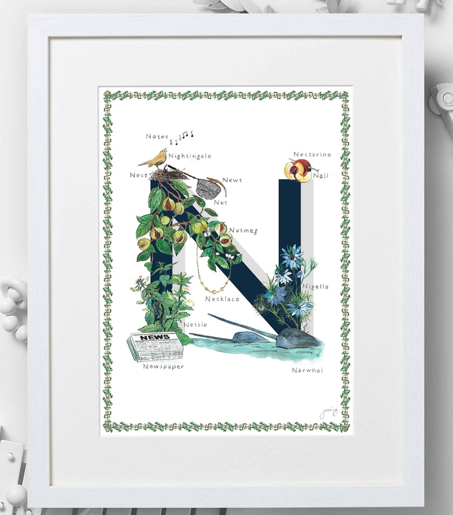 A4 Letter Print NAVY Image 2