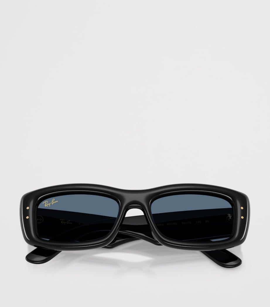Ray-Ban Kiliane Puffer Rectangle Sunglasses Black Image 5