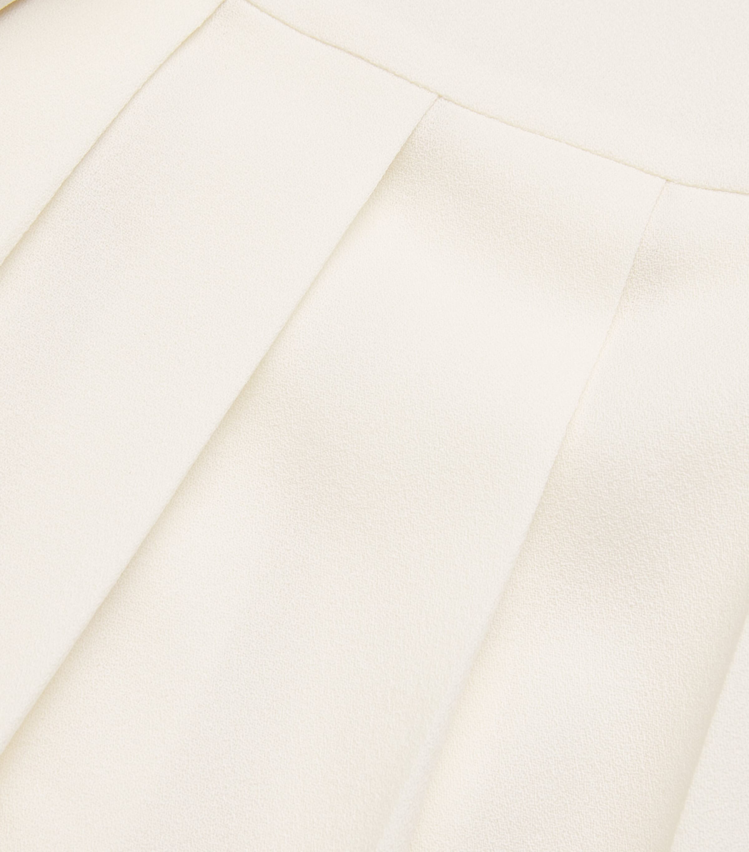 Alessandra Rich White Wool Crepe Pleated Midi Skirt | Harrods US Alessandra Rich White Wool Crepe Pleated Midi Skirt | Harrods US