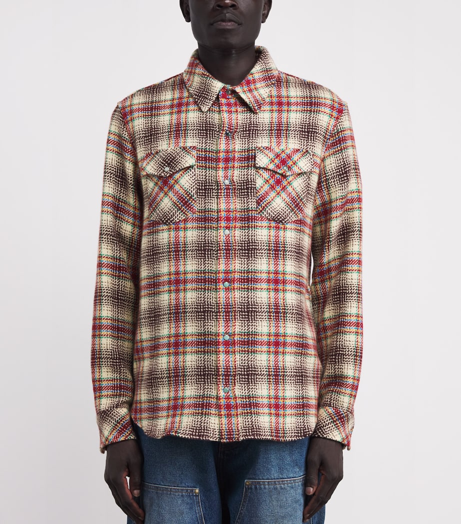 Cashmere Tartan Overshirt TARTAN / EMERALD Image 3