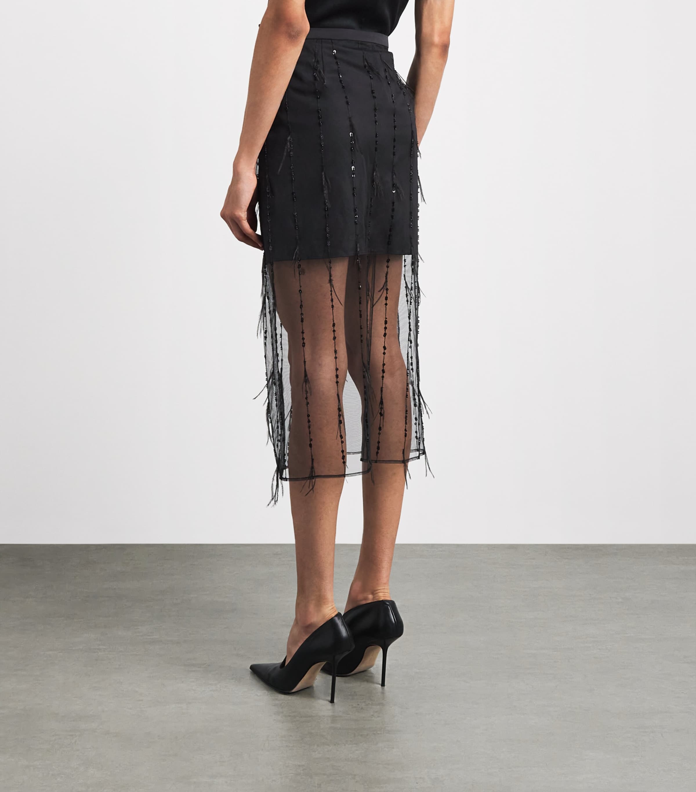 Rag & Bone Womens Embellished Geena Mini Skirt Black Image 5