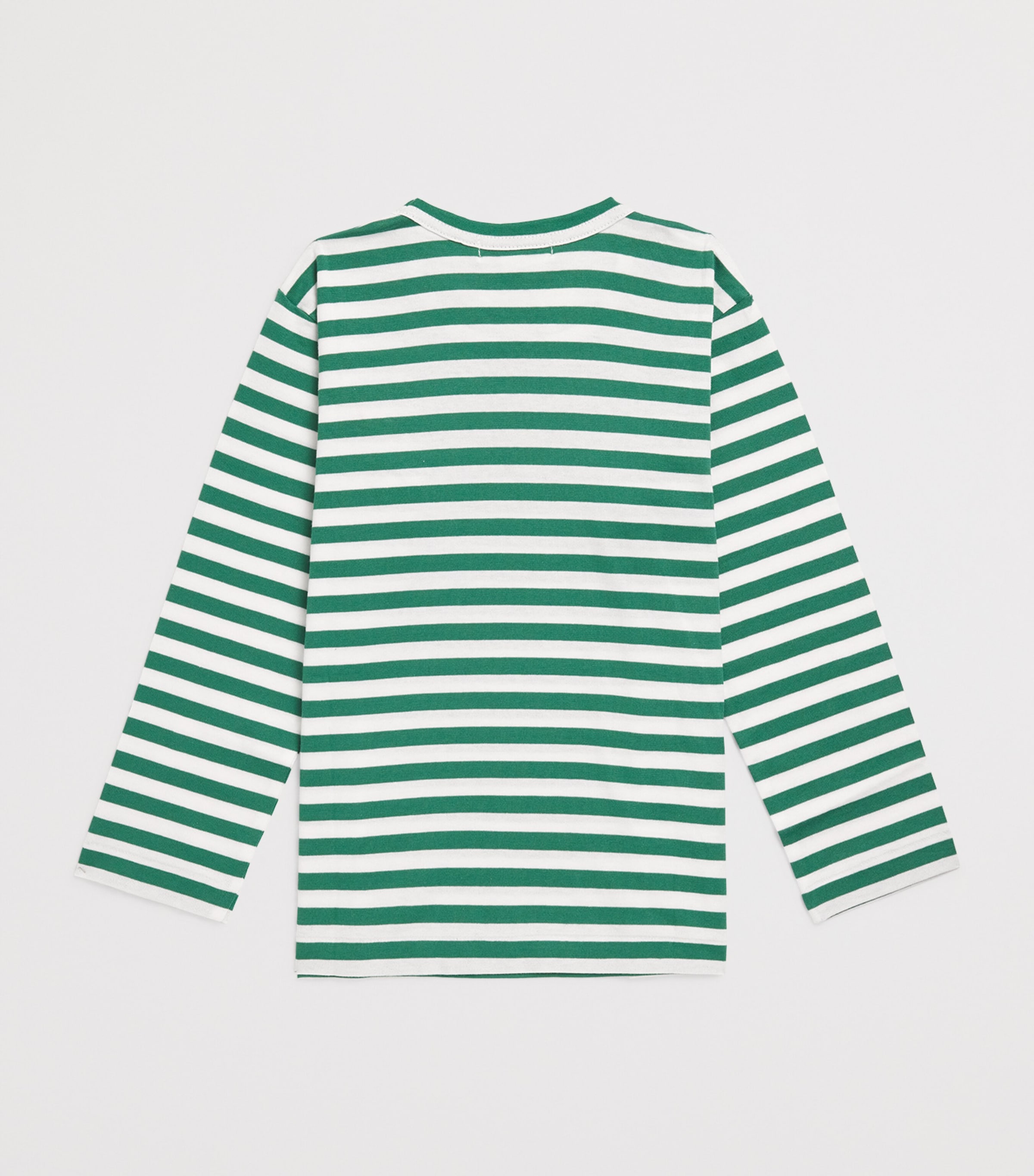 Comme Des Garçons Cotton Stripe Heart Logo T-Shirt (2-6 Years) Image 2