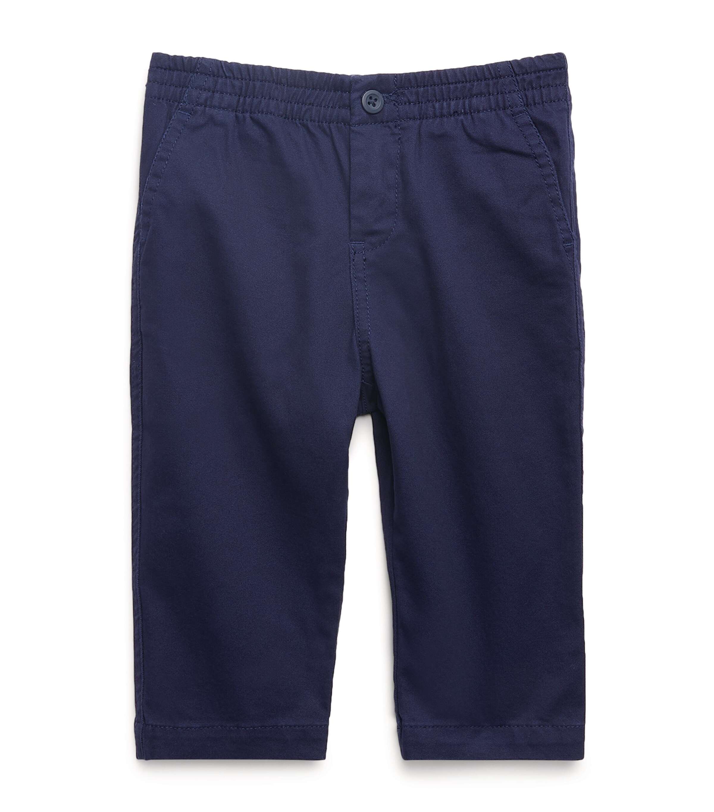 Cotton Elasticated Trousers (3-18 Months) NEWPORT NAVY Image 4