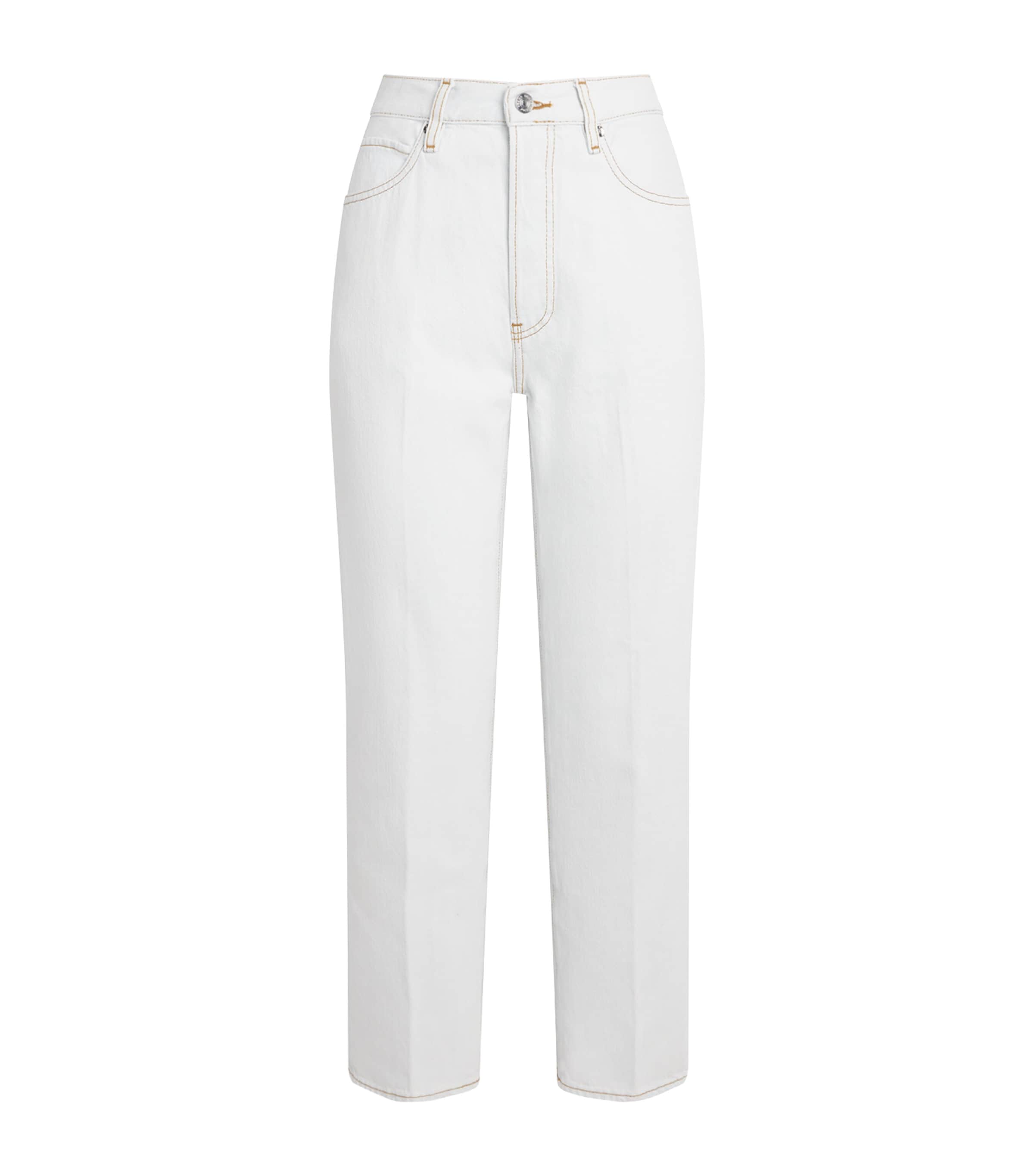 Frame The Vertical Crop Jeans In White