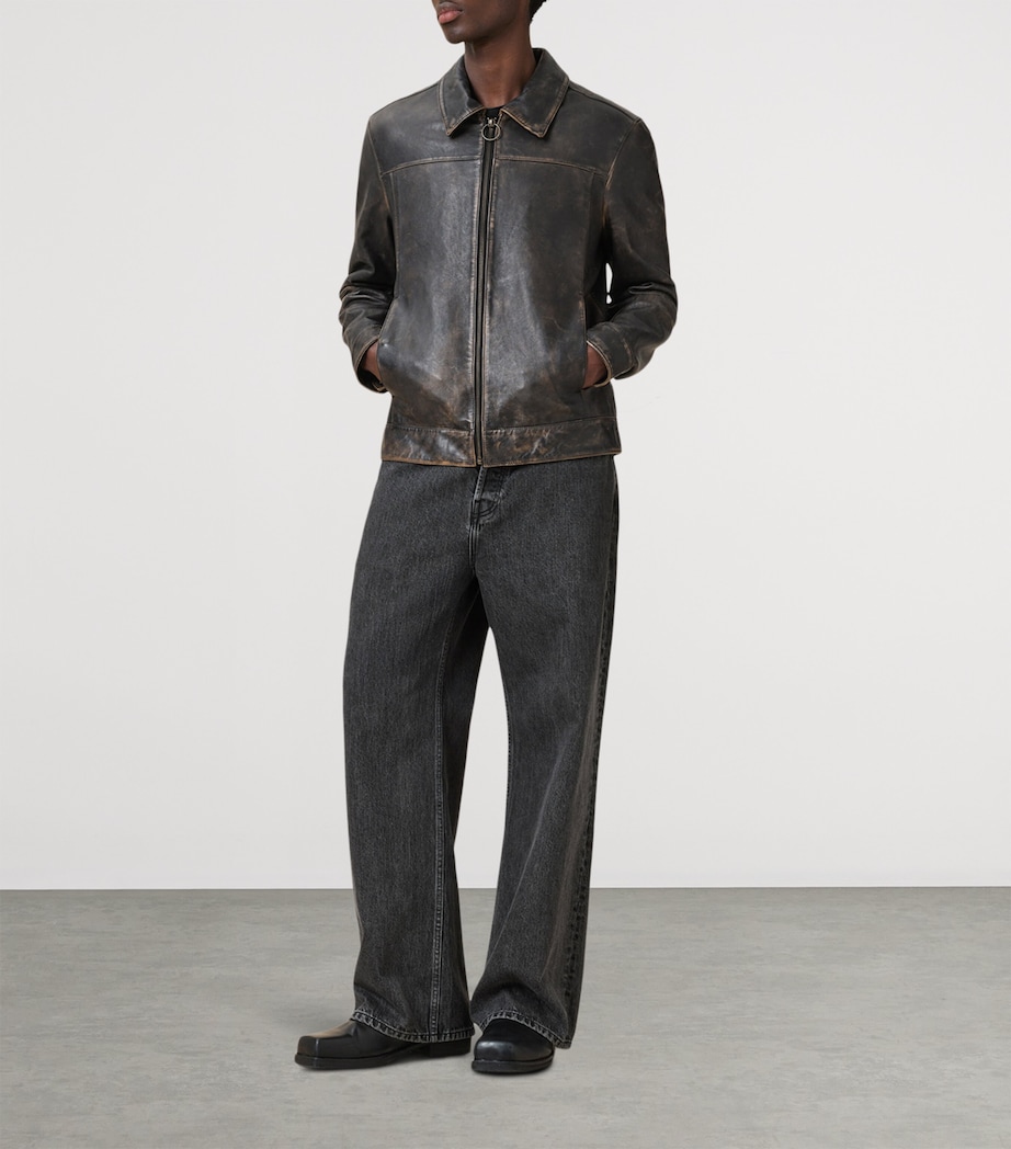 Alkan Leather Jacket VINTAGE BLACK Image 3