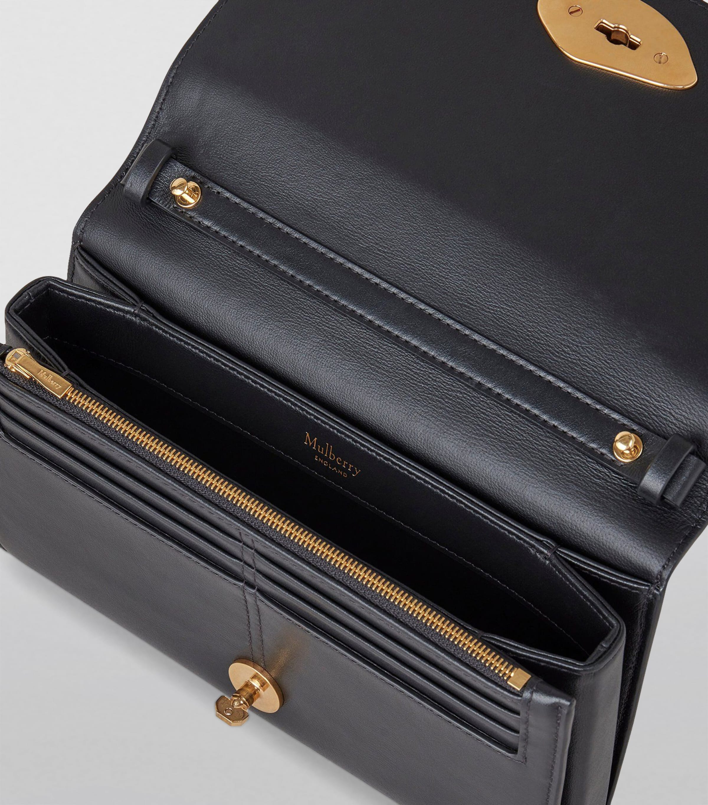 長財布 Mulberry SS25 'Lana' wallet on chain (RL8058615 U888) Mulberry Leather Lana Chain Wallet | Harrods UK