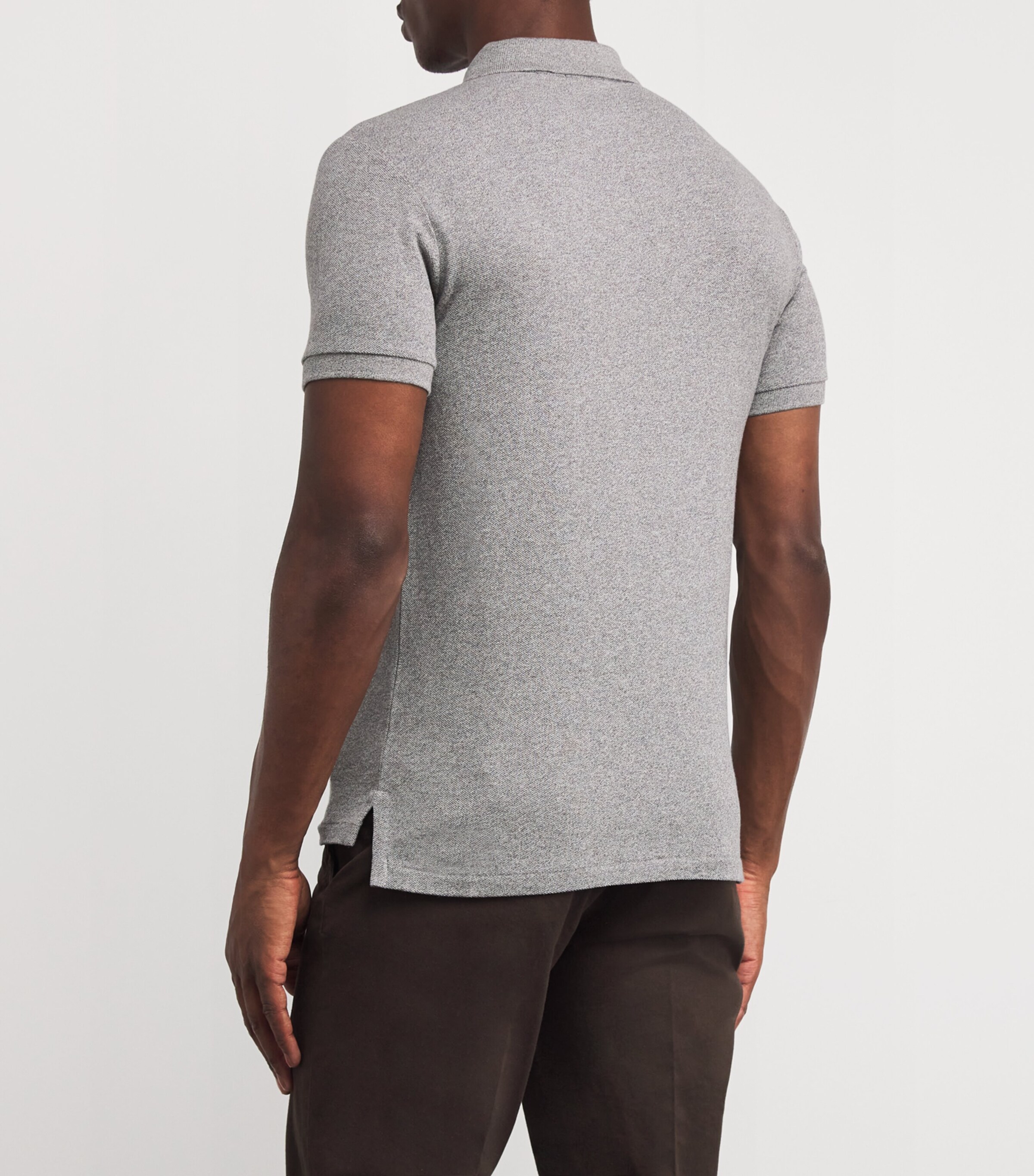 Logo Polo Shirt CANT HEATHER Image 4