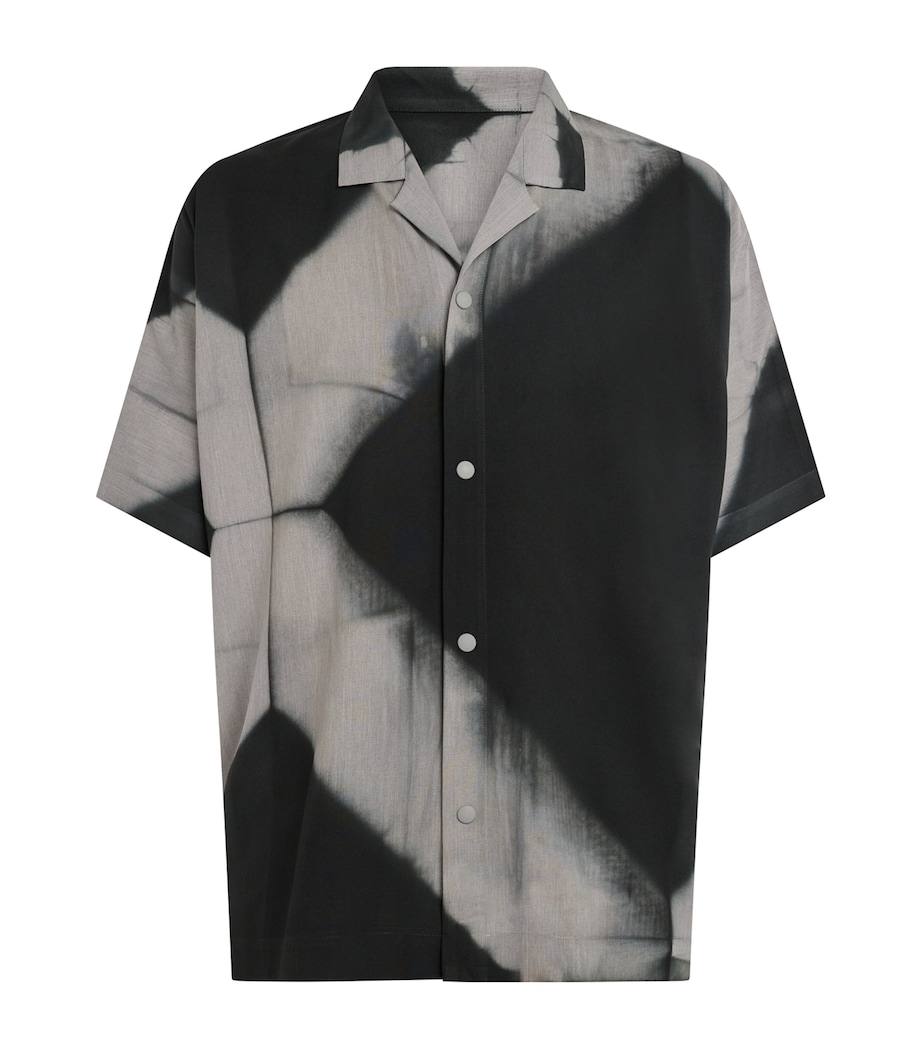 IM MEN Mens Itajime Print Shirt Black Image 1
