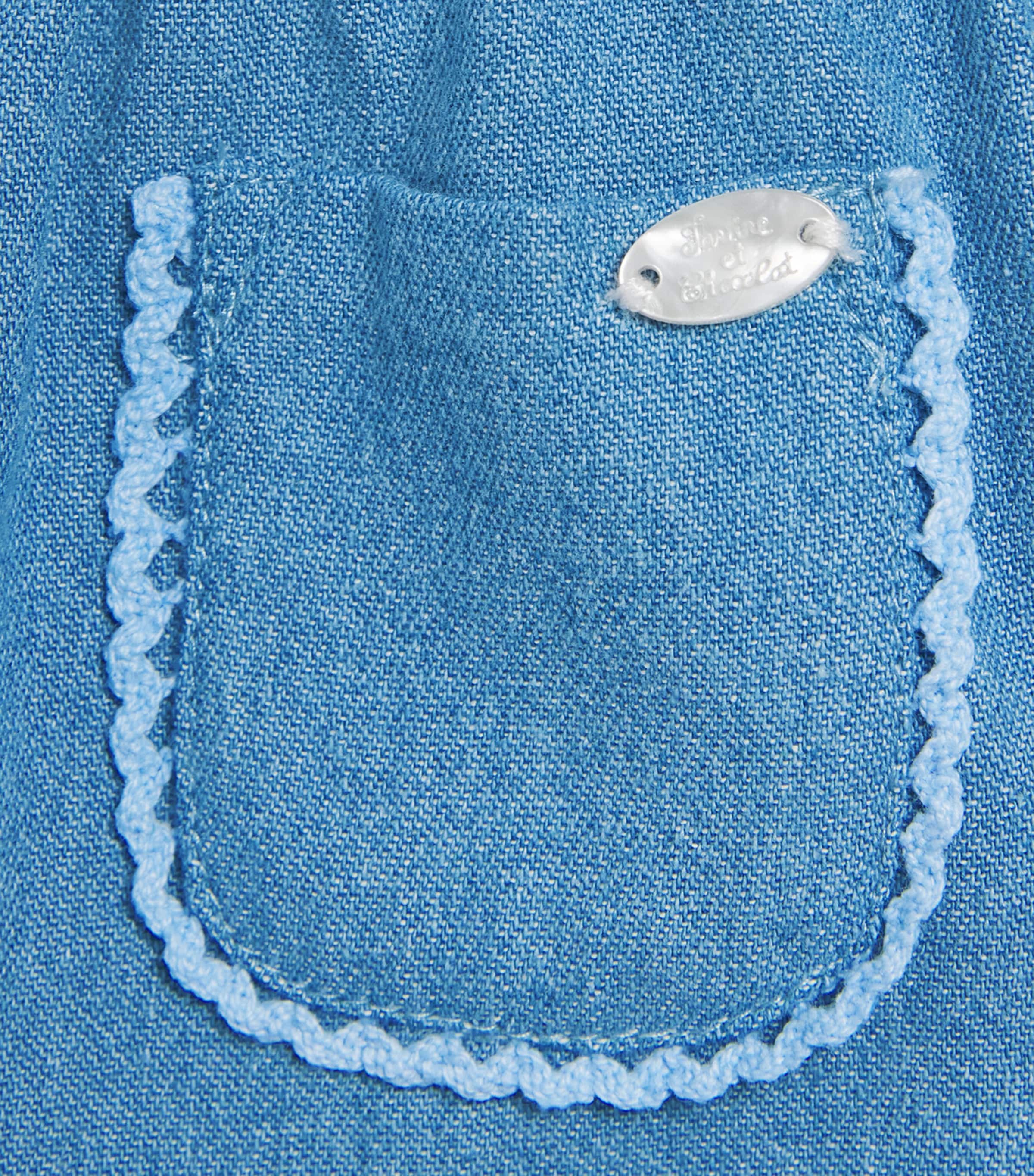 Cotton Scalloped Trousers (3 Months – 4 Years) 46INDIGO Image 3