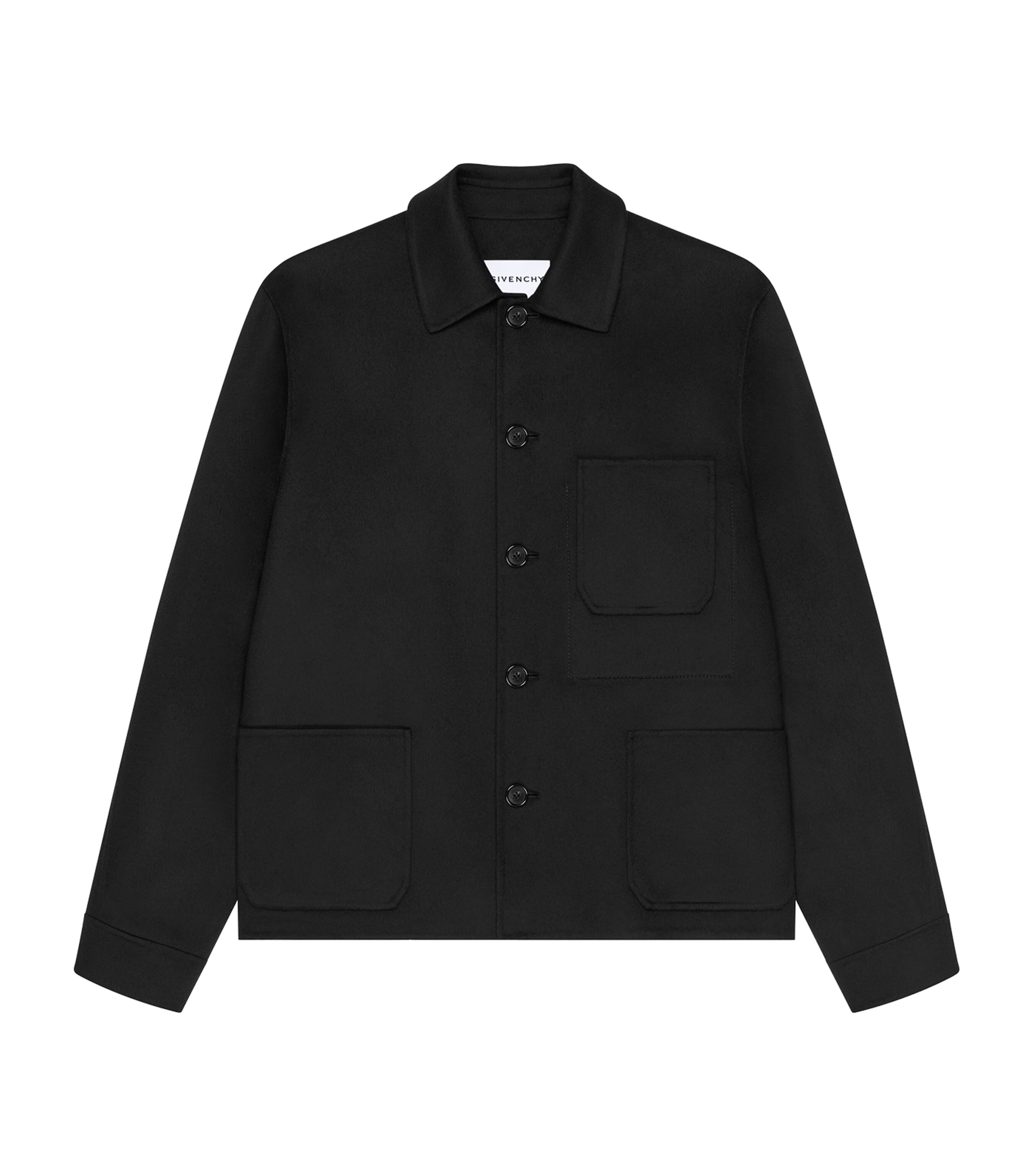 Wool-Cashmere Overshirt BLACK Image 1