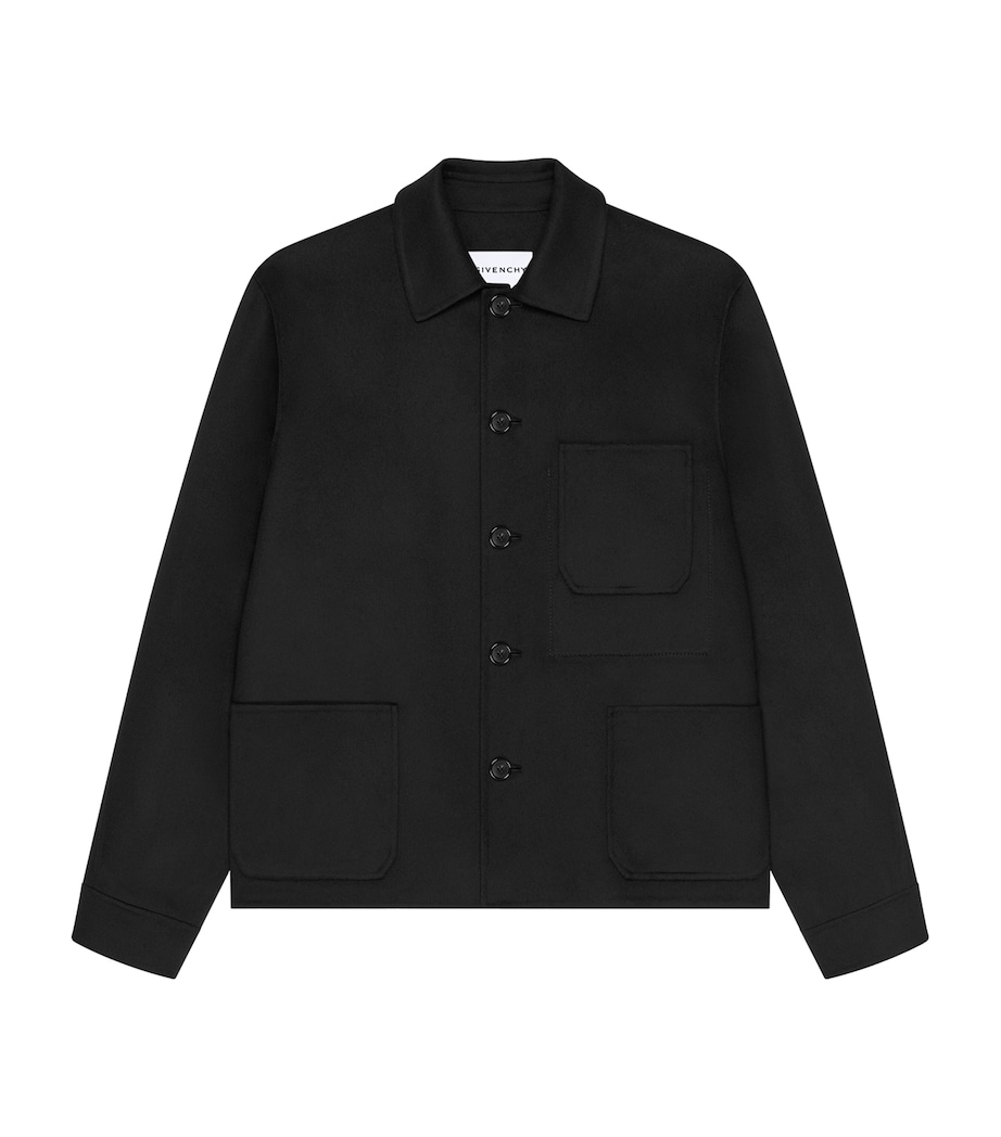 Wool-Cashmere Overshirt BLACK Image 1