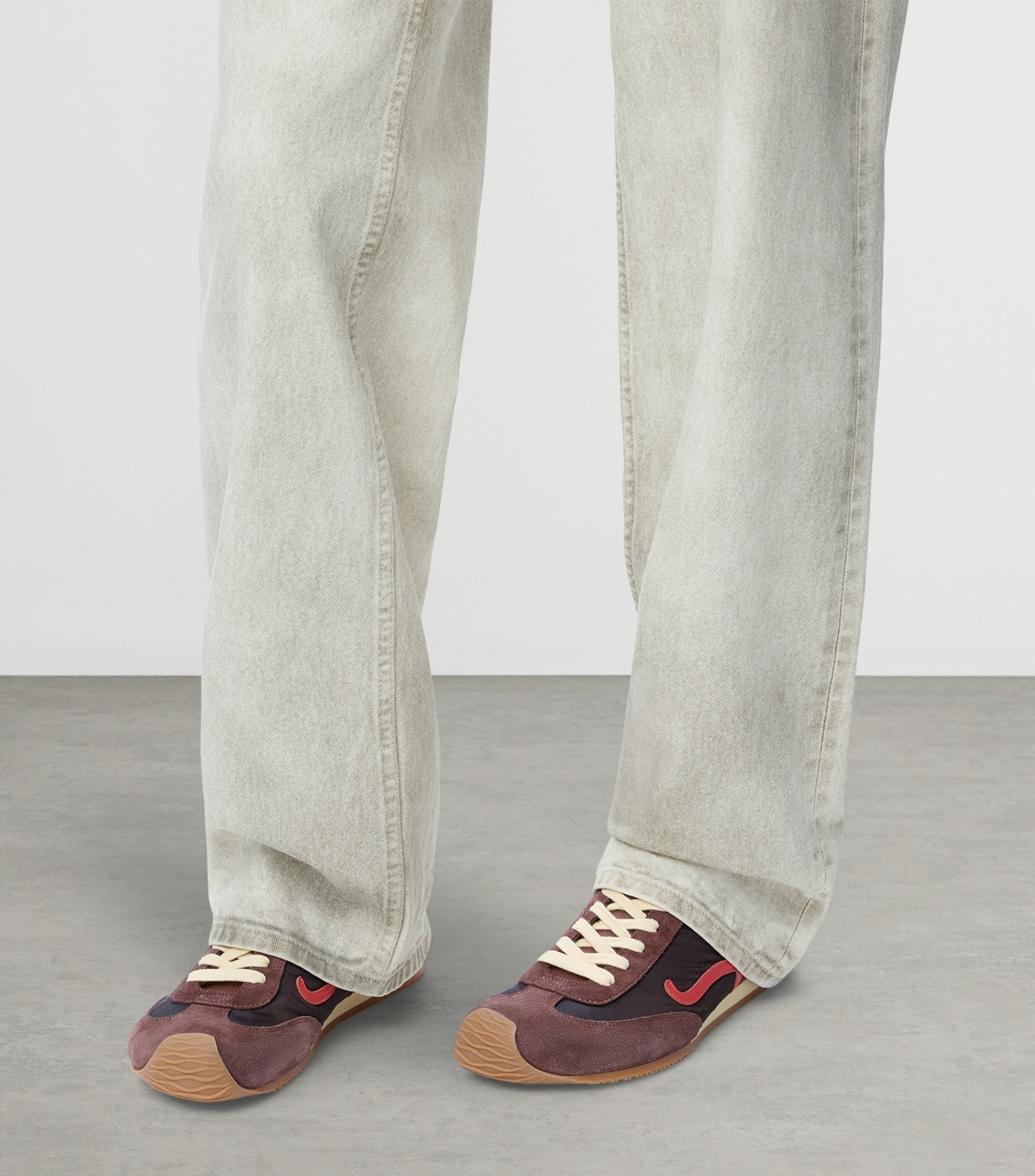 Leather Ballet Runner 2.0 Sneakers CHOCOLATE Image 2