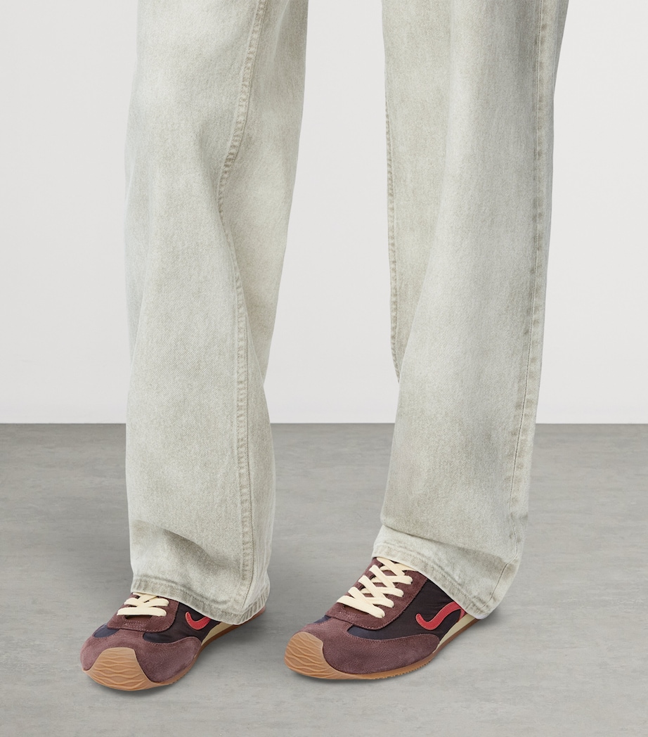 Leather Ballet Runner 2.0 Sneakers CHOCOLATE Image 2