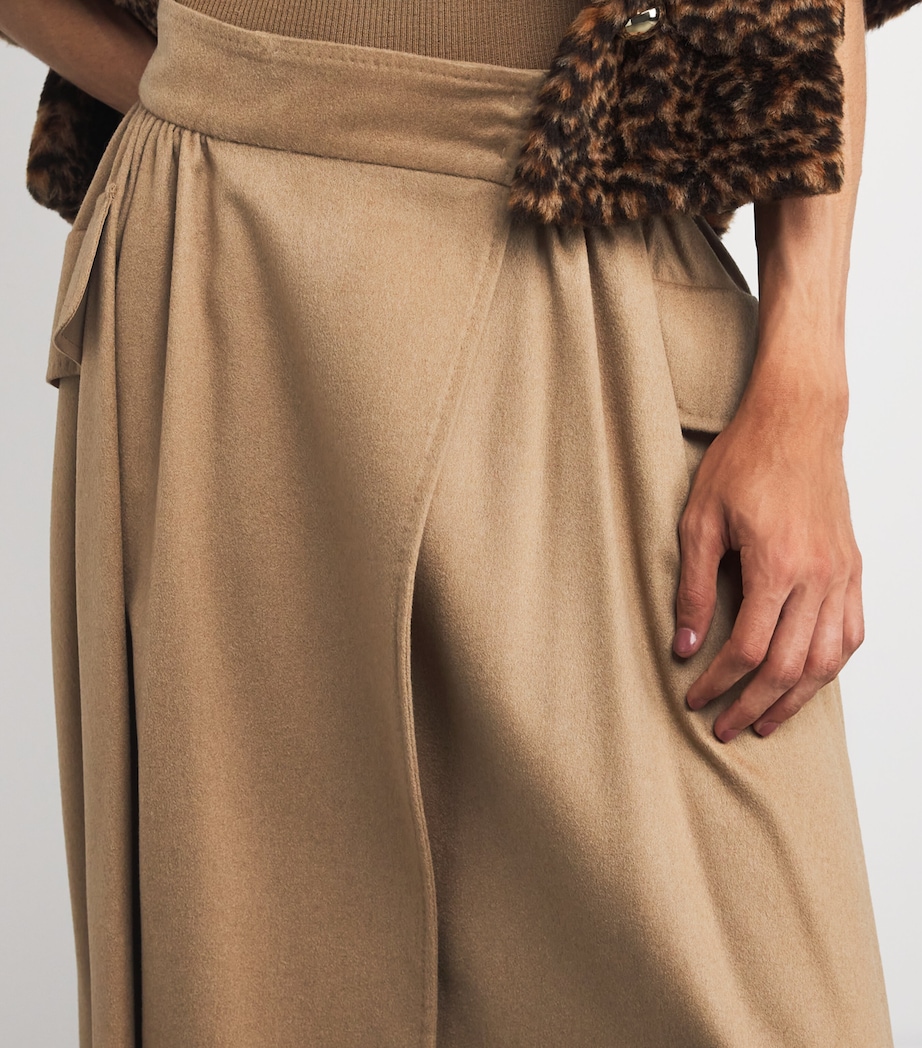 Camel Wool Maxi Skirt CAMEL Image 6