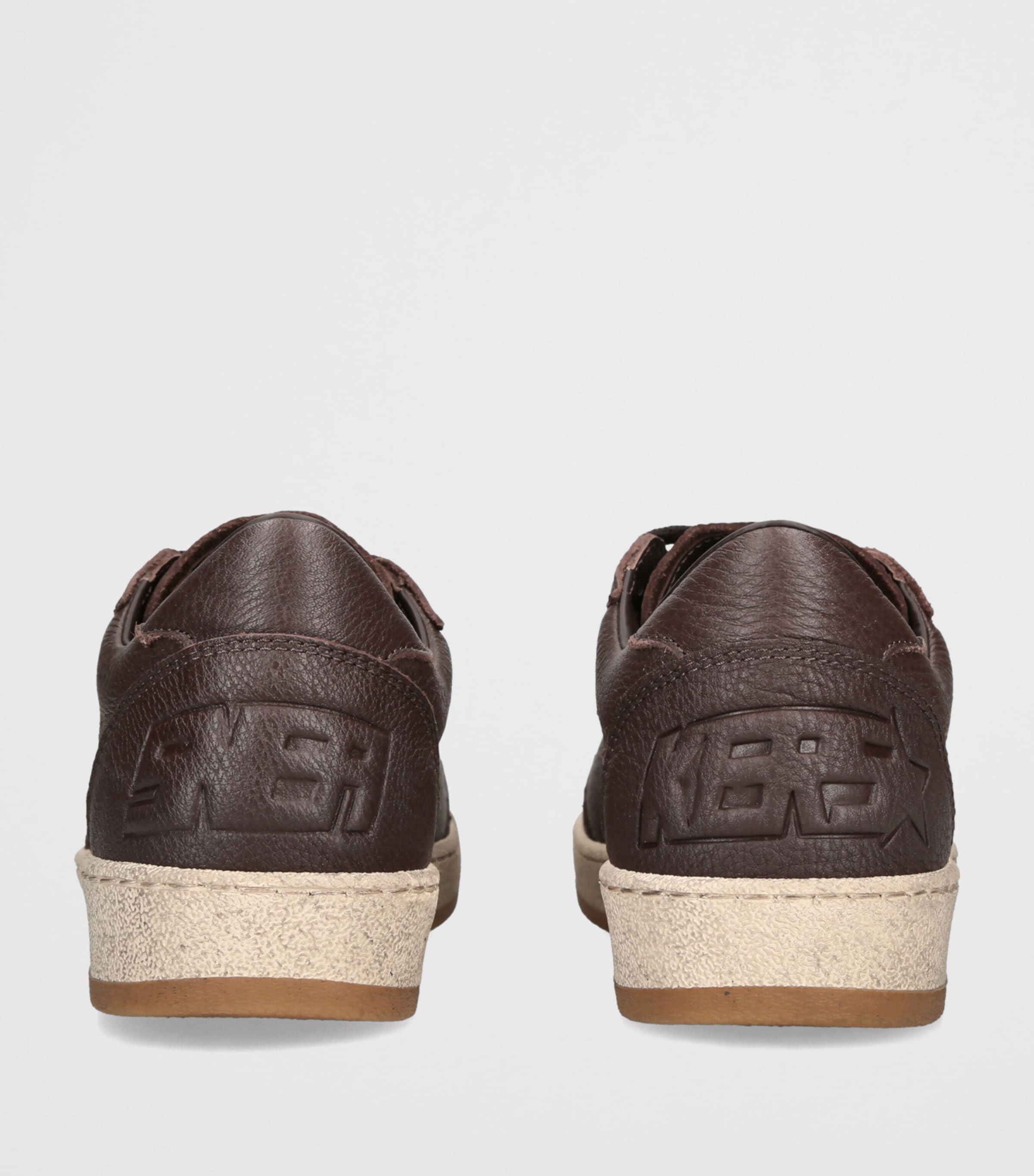 Golden Goose Leather Ball Star Sneakers Dark Brown Image 4