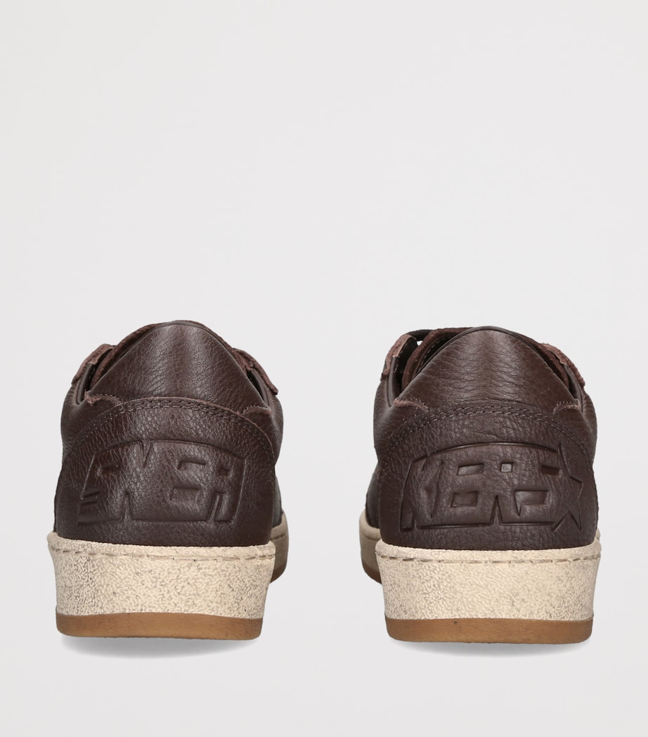 Golden Goose Leather Ball Star Sneakers Dark Brown Image 4