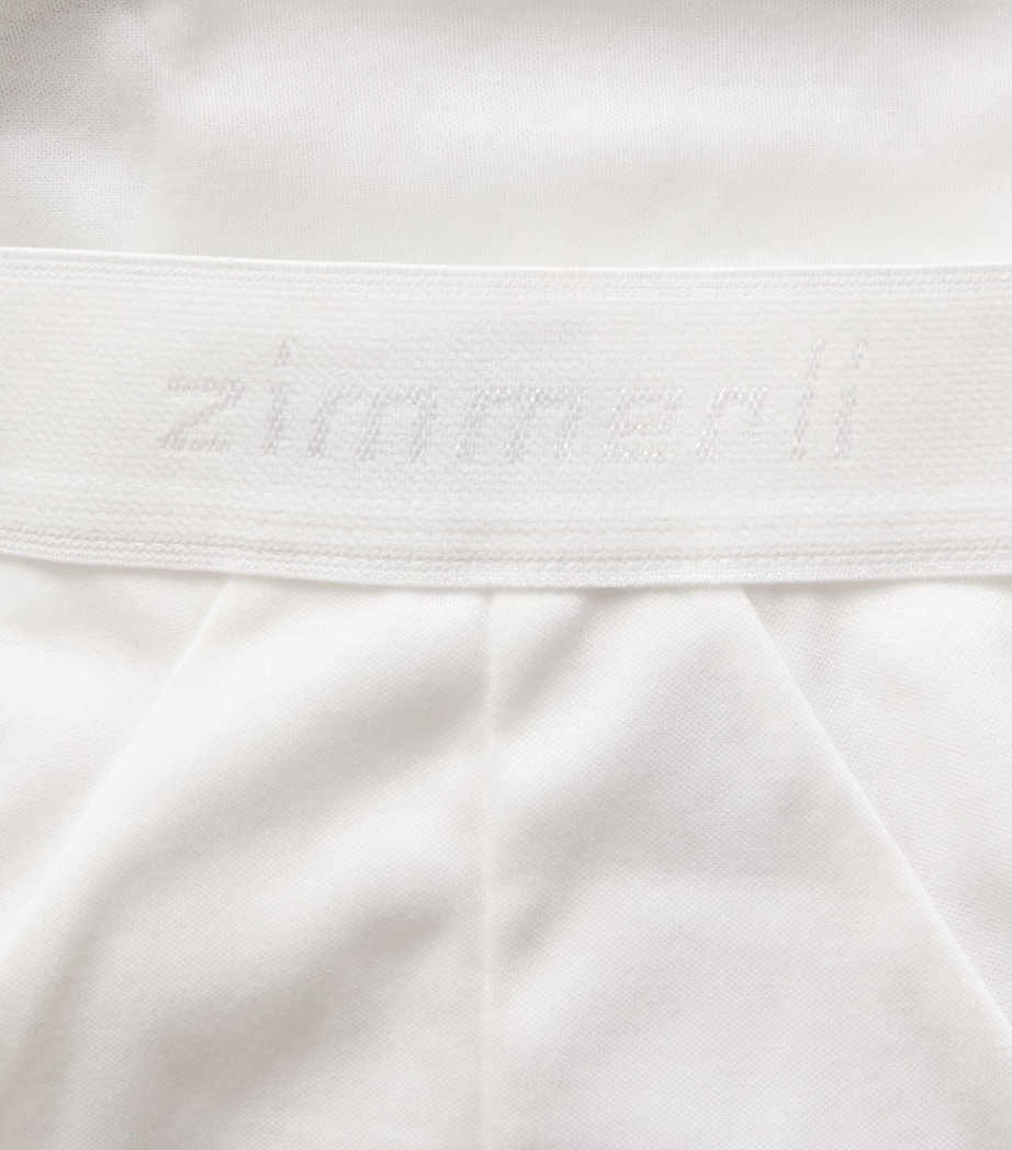 Zimmerli Mens Sea Island Cotton Briefs White Image 4