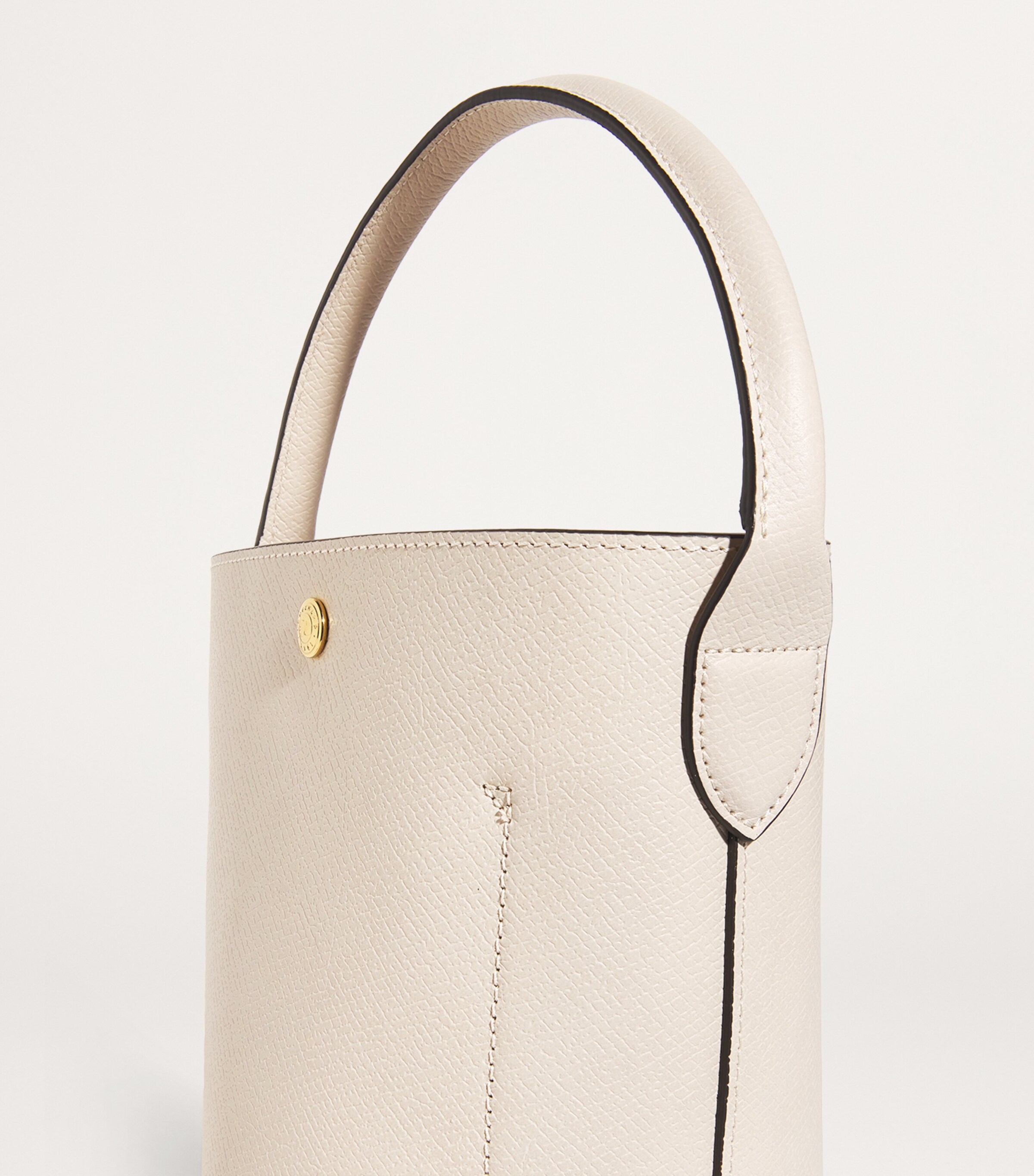 Longchamp Beige Small Leather Épure Bucket Bag Harrods UK
