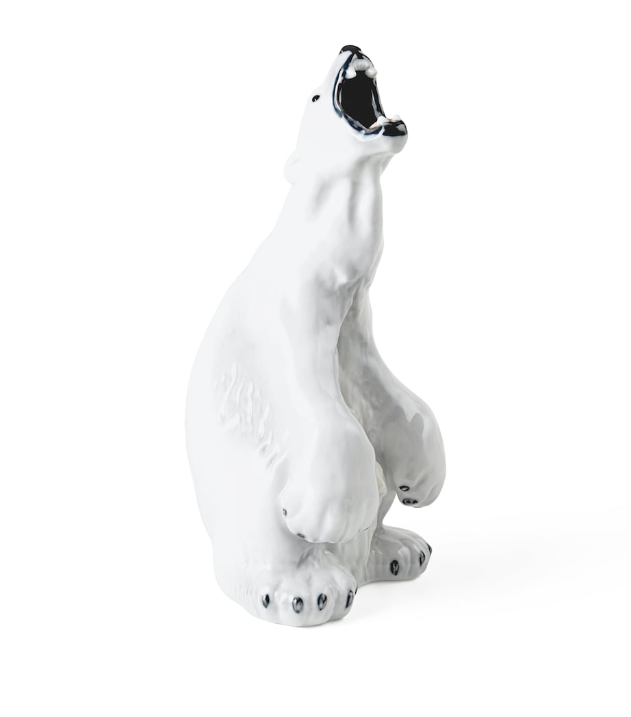 Porcelain Polar Bear Figurine (33cm) MULTI Image 4