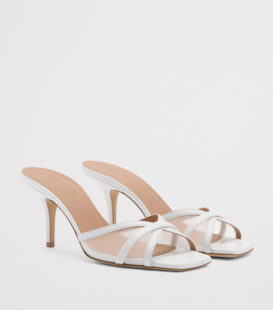 Mesh Perla Heeled Sandals 70 WHITE Image 3
