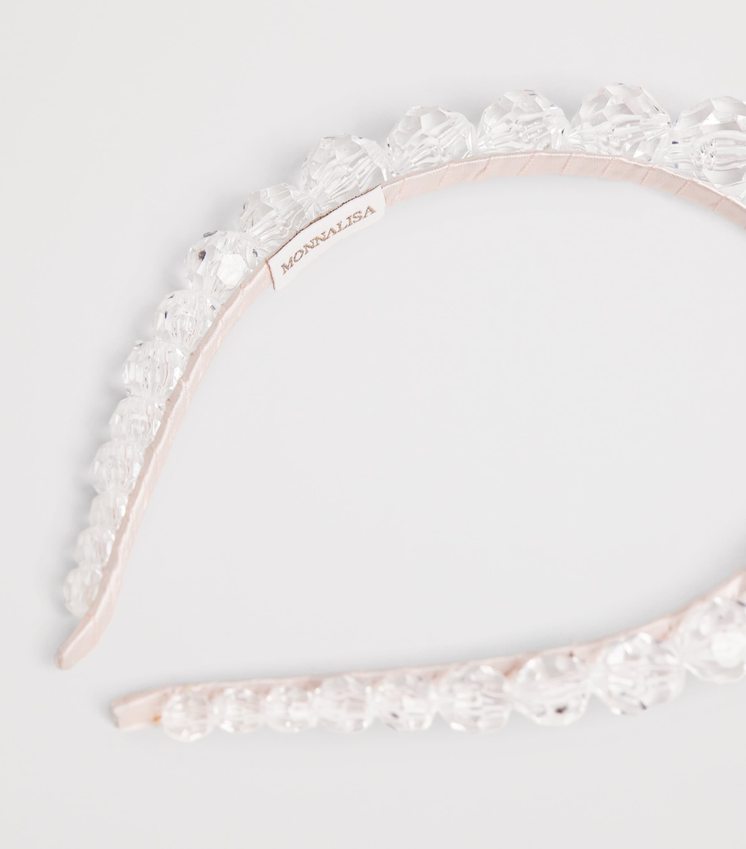 Monnalisa Crystal Headband Antique Pink Image 4
