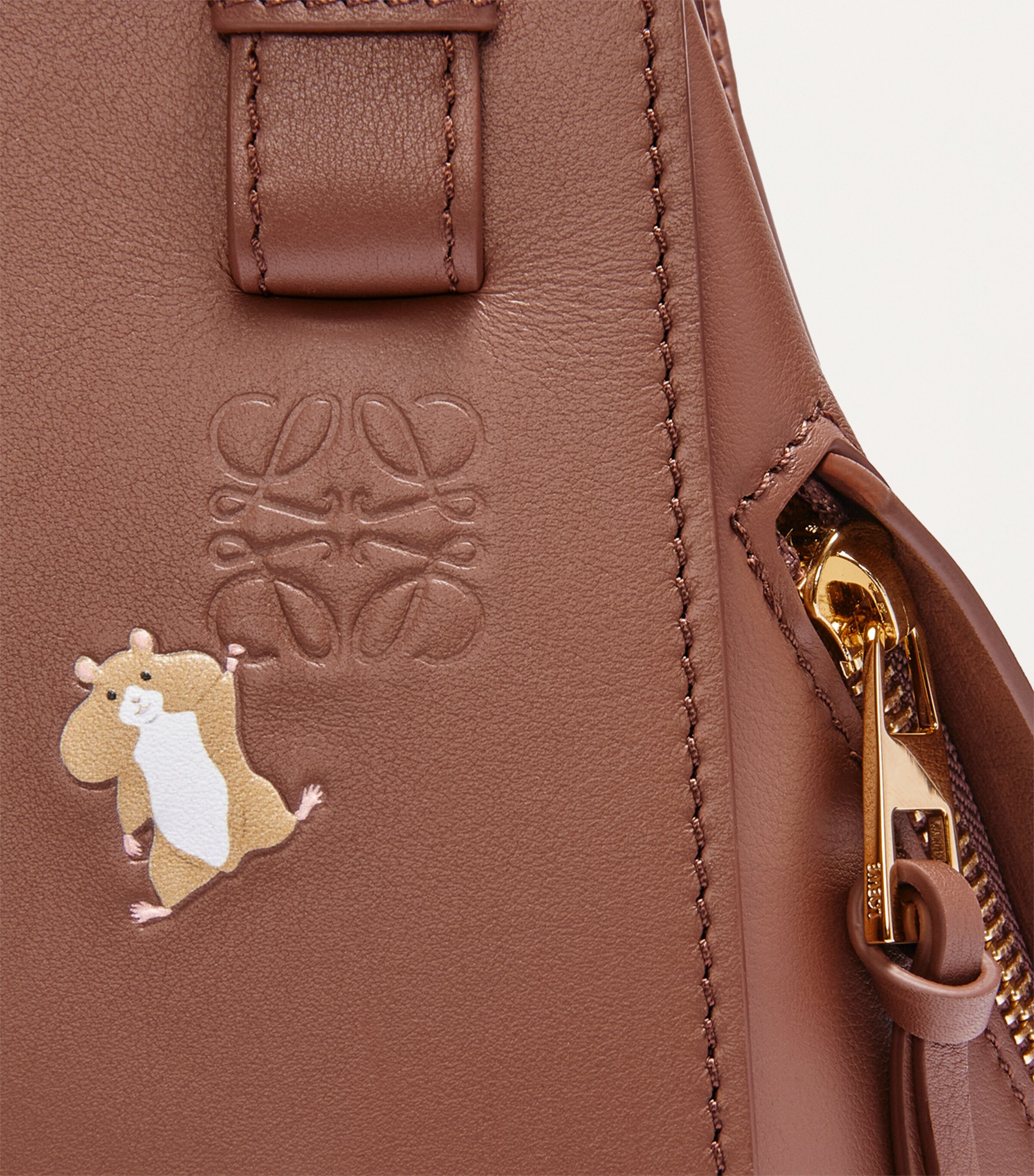 LOEWE Brown x Suna Fujita Leather Hammock Top-Handle Bag | Harrods US