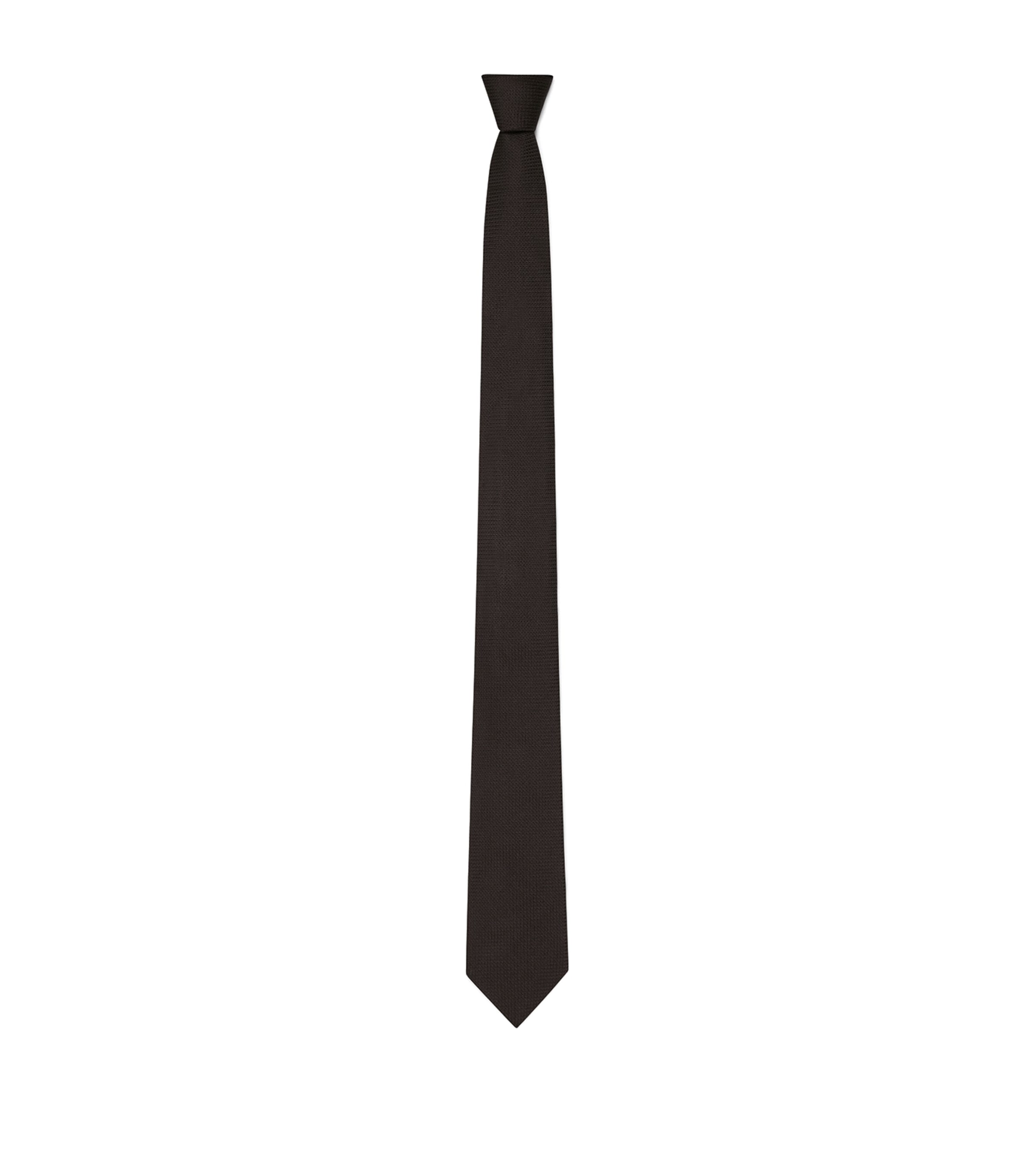 Silk Jacquard Tie BLACK Image 1