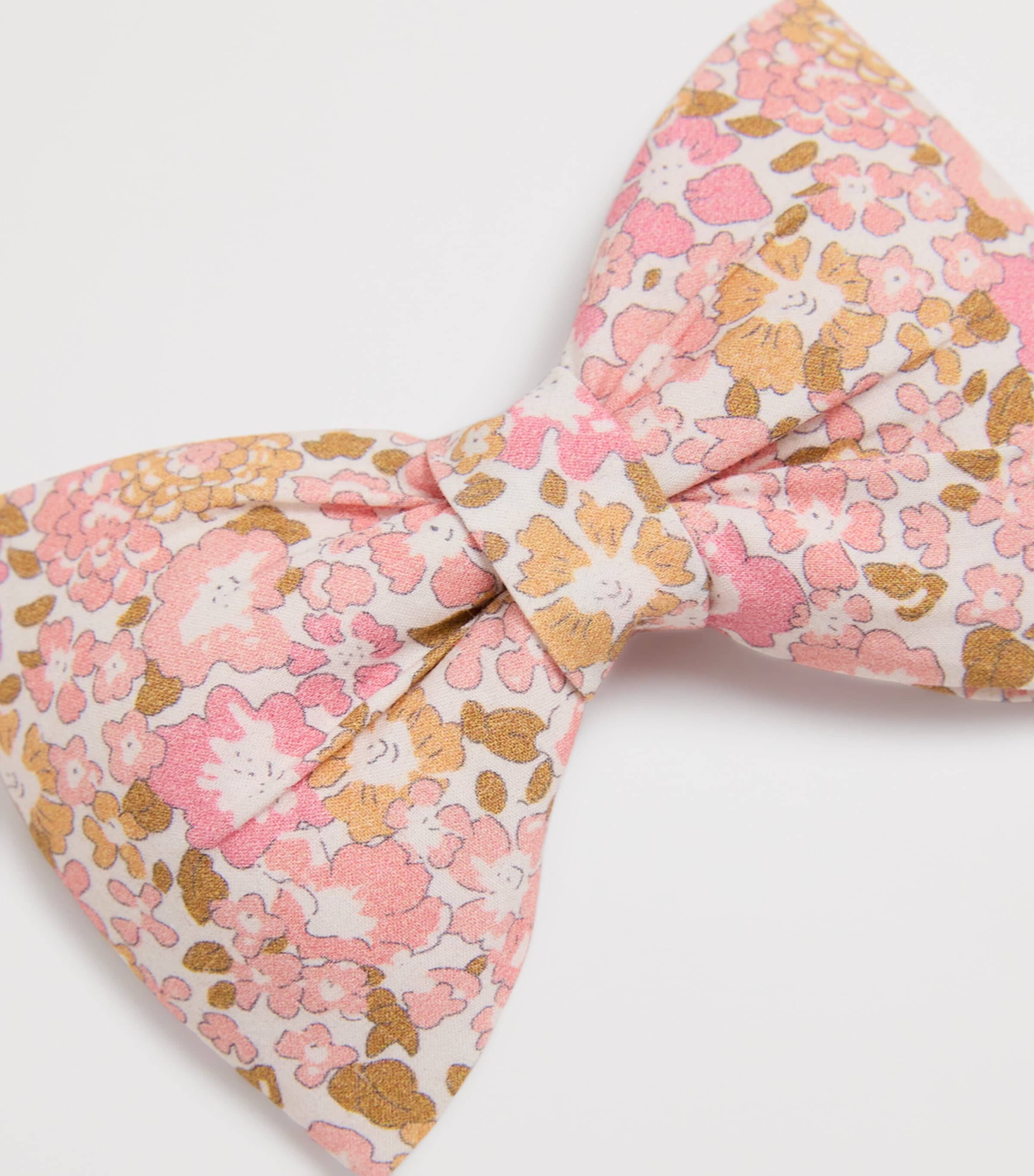 Floral Bow Clip PINK Image 2