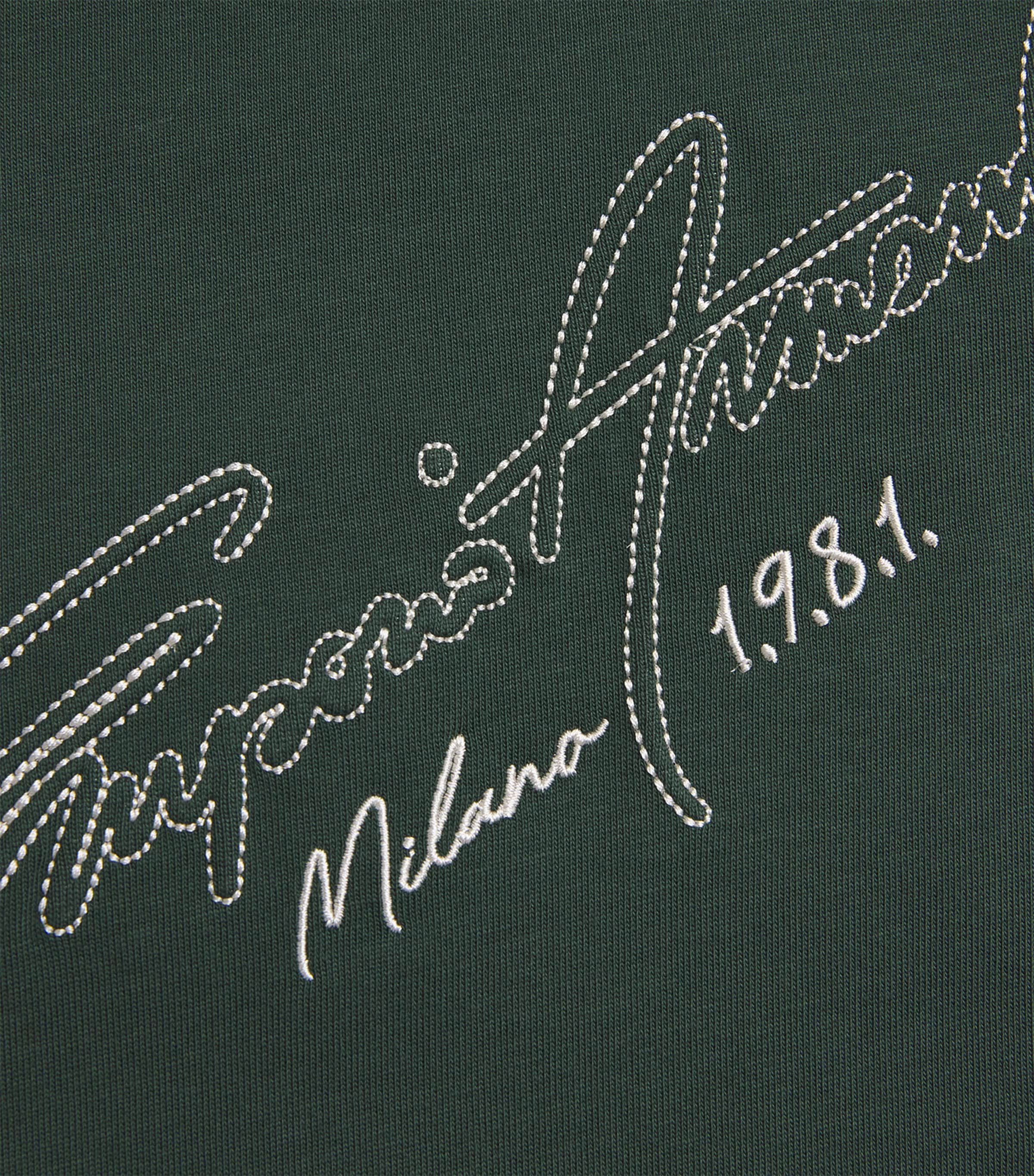 Cotton Embroidered Logo T-Shirt U7263 Image 5