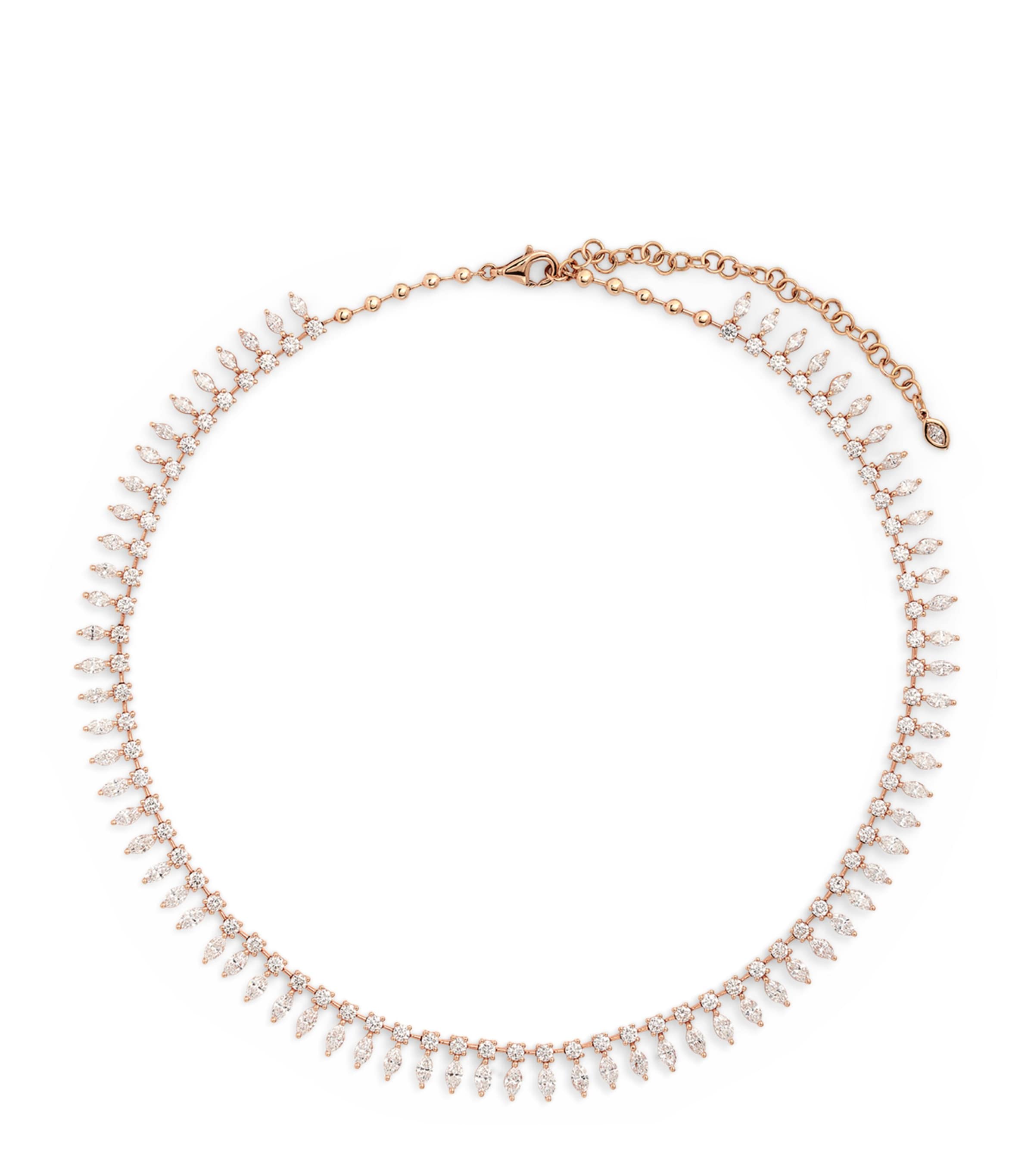 Rose Gold and Marquise Diamond Choker ROSE GOLD Image 1