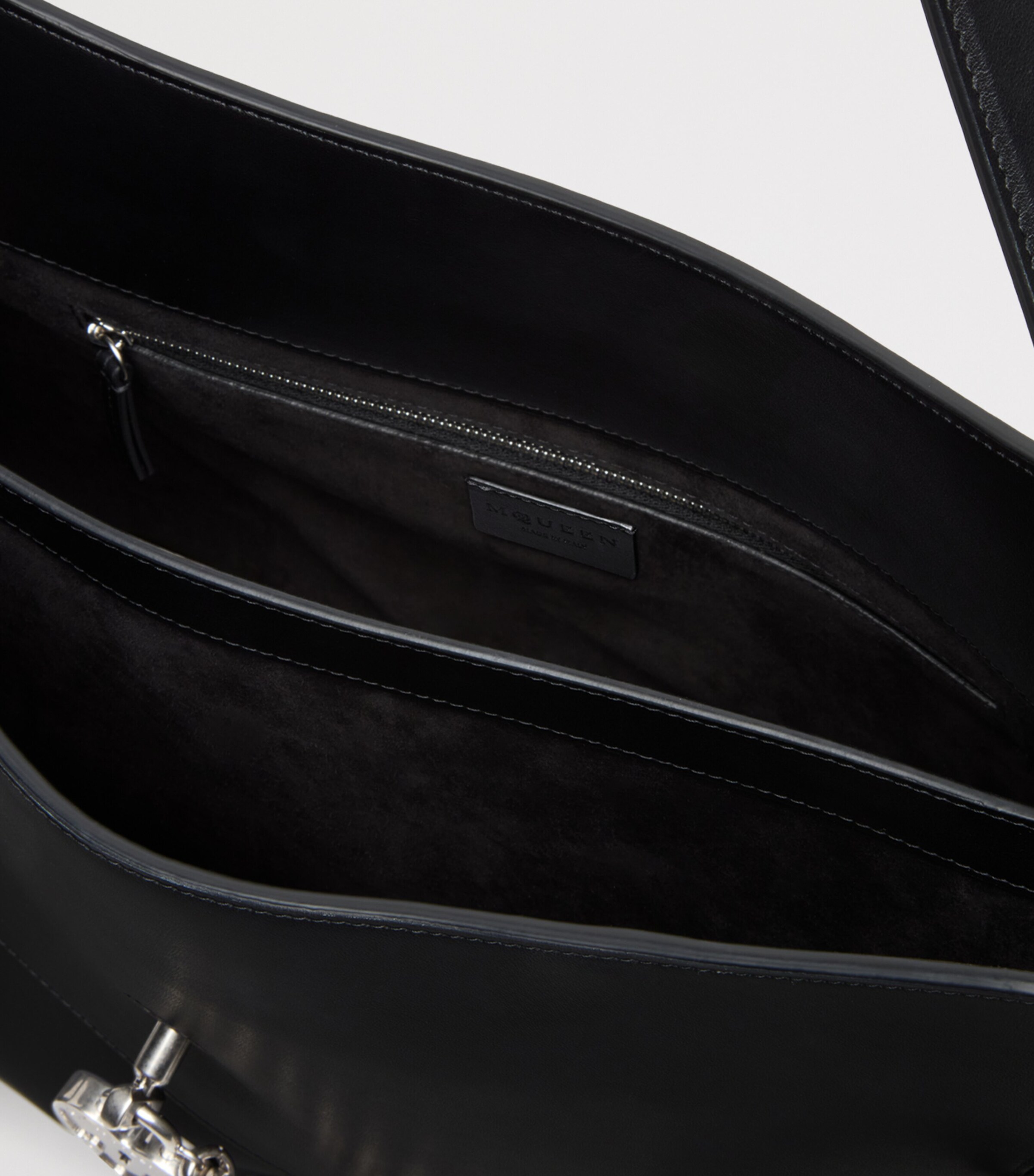 McQueen Maxi Calfskin Locke Top-Handle Bag Image 5