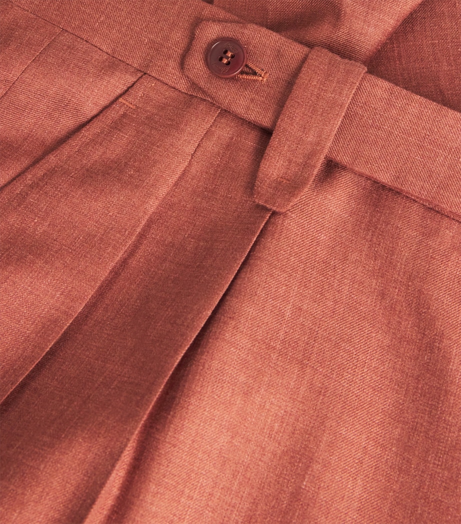 Silk-Cashmere Slim Tailored Trousers 5700 Image 5