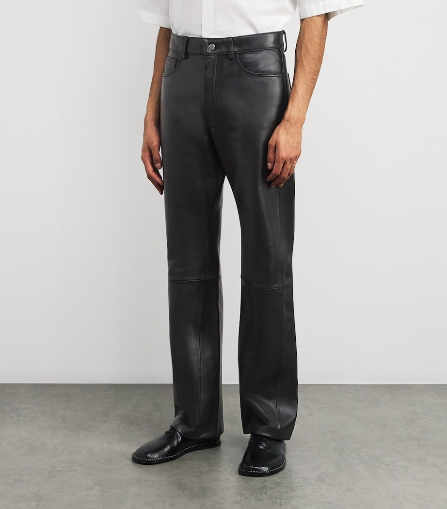 Lambskin Twist Trousers BLACK Image 3